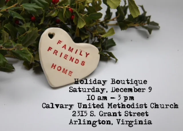 I'll be returning to one of my original communities this Saturday to participate in a fantastic holiday boutique. Calling on all my DC-area 'peeps' to visit me there!