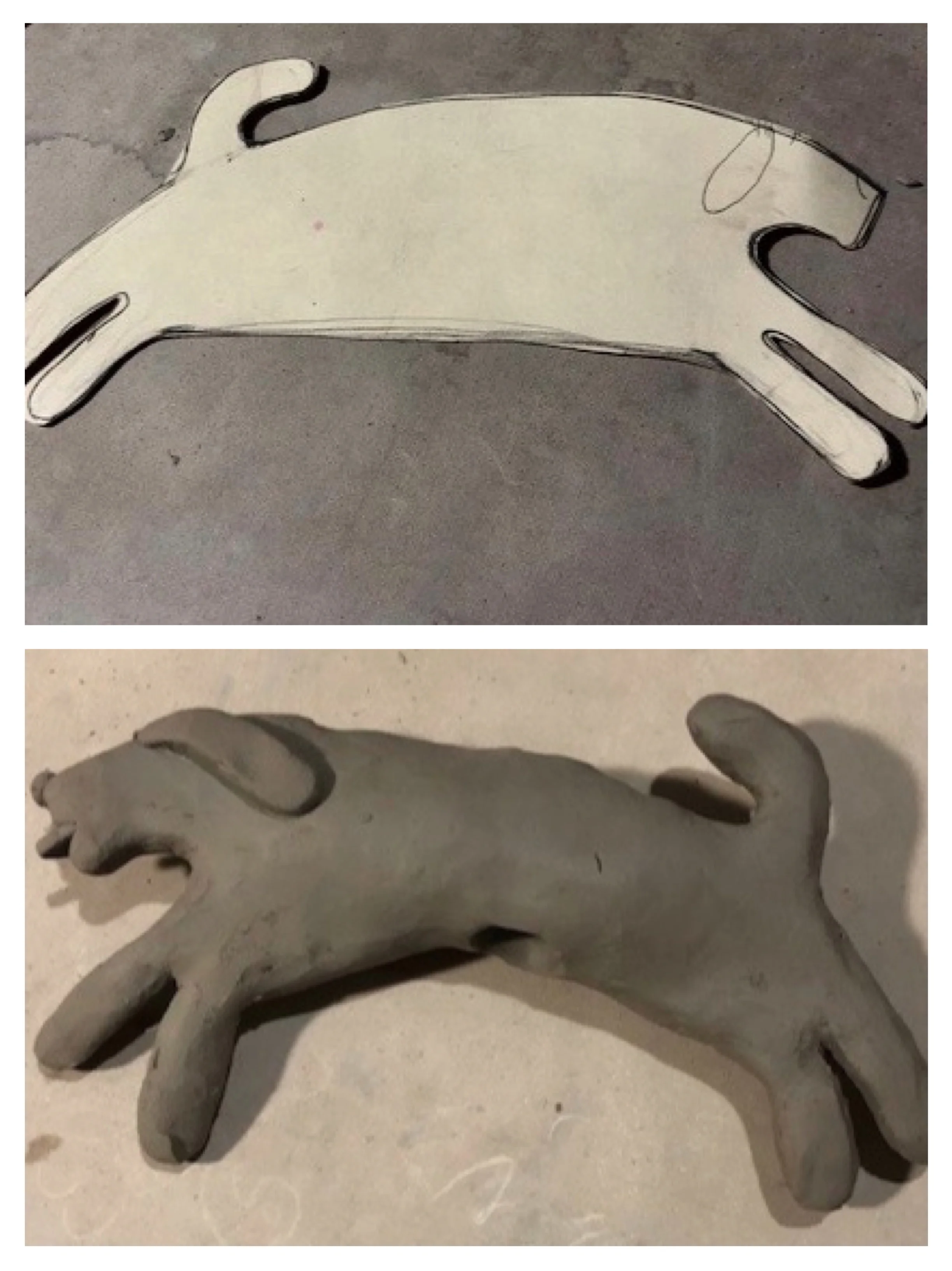 This new doggie shape is part of a totem stack I'm creating for a special customer in South Carolina.