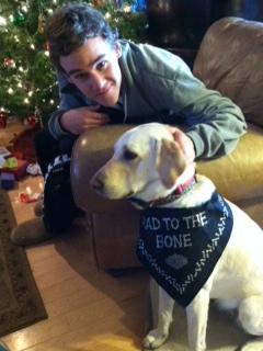 Mitchell VonPuttkammer and Roxy - Allison found and trained Roxy for the family.jpg