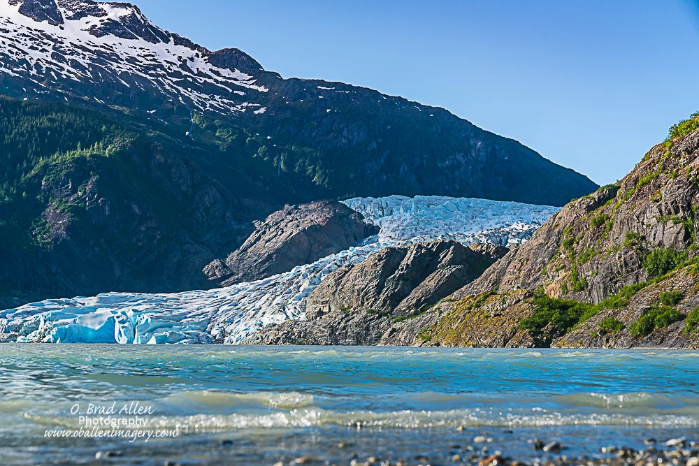 Mendenhall Glacier is probably one of the most famous glaciers and you can walk to within 300 yards of the face of the glacier. 