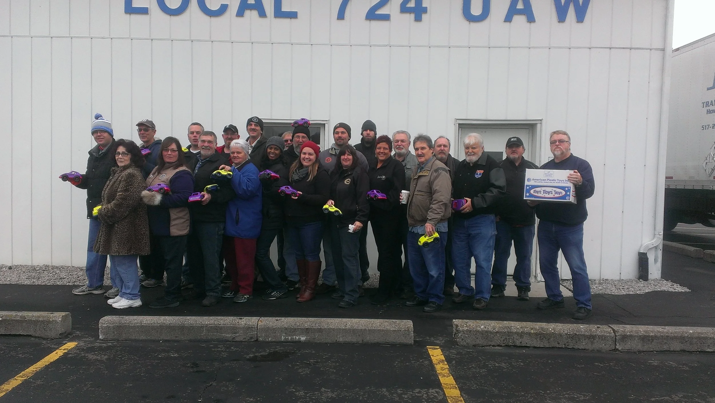 In December 2013, Labor Liaisons helped distribute 15,000 Toy Trucks to children in need during the holidays.