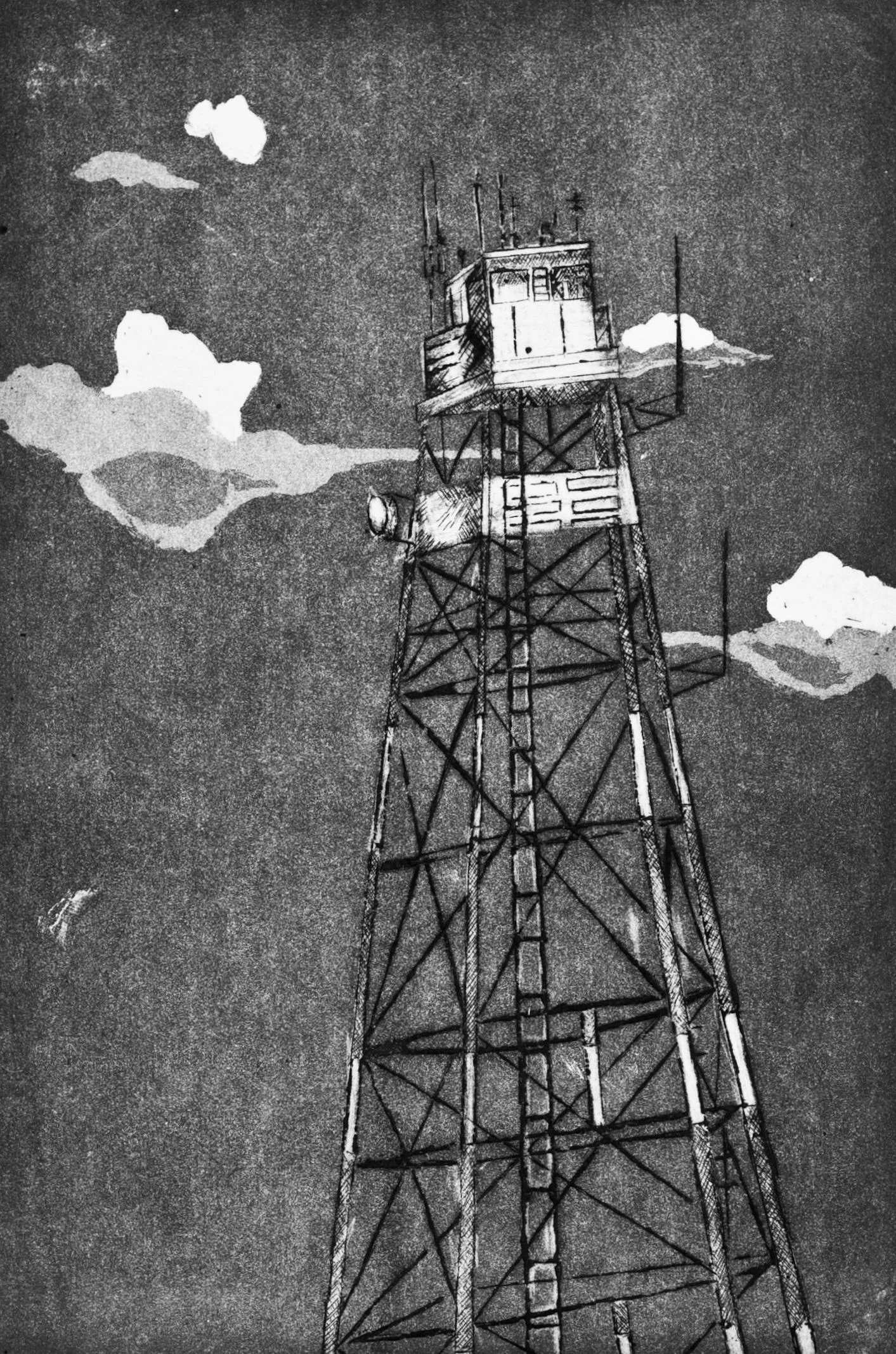 014-Communications Tower Direct Observation (etching).jpg
