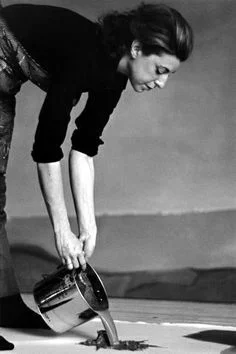 Helen Frankentahler in her studio, 1966