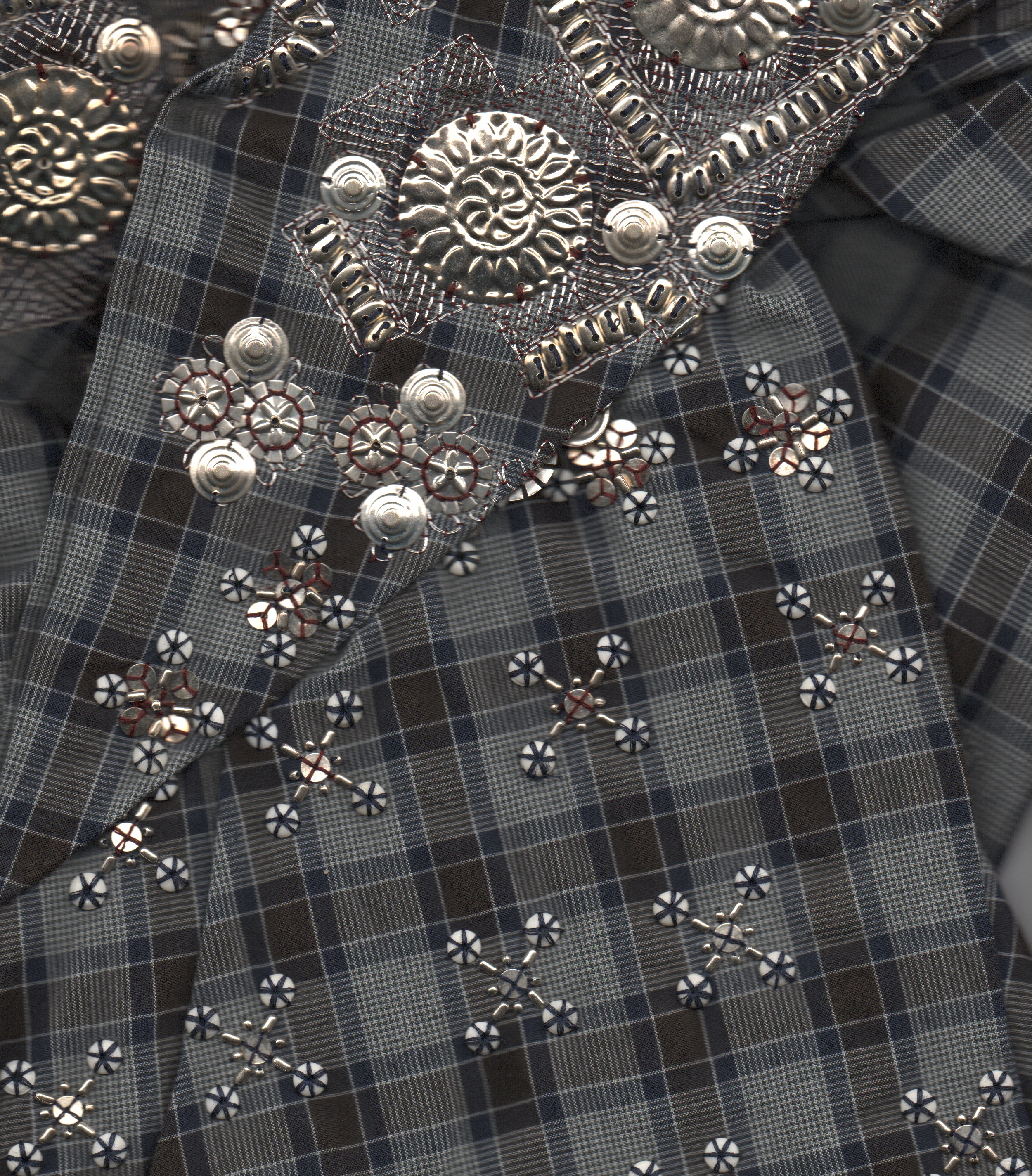 detail of Dries Van Noten shirt 