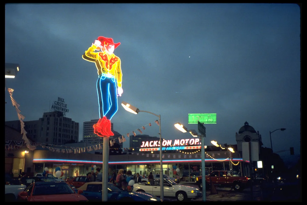 "Made in America" movie 1993. Ted Danson as Vegas Vic.