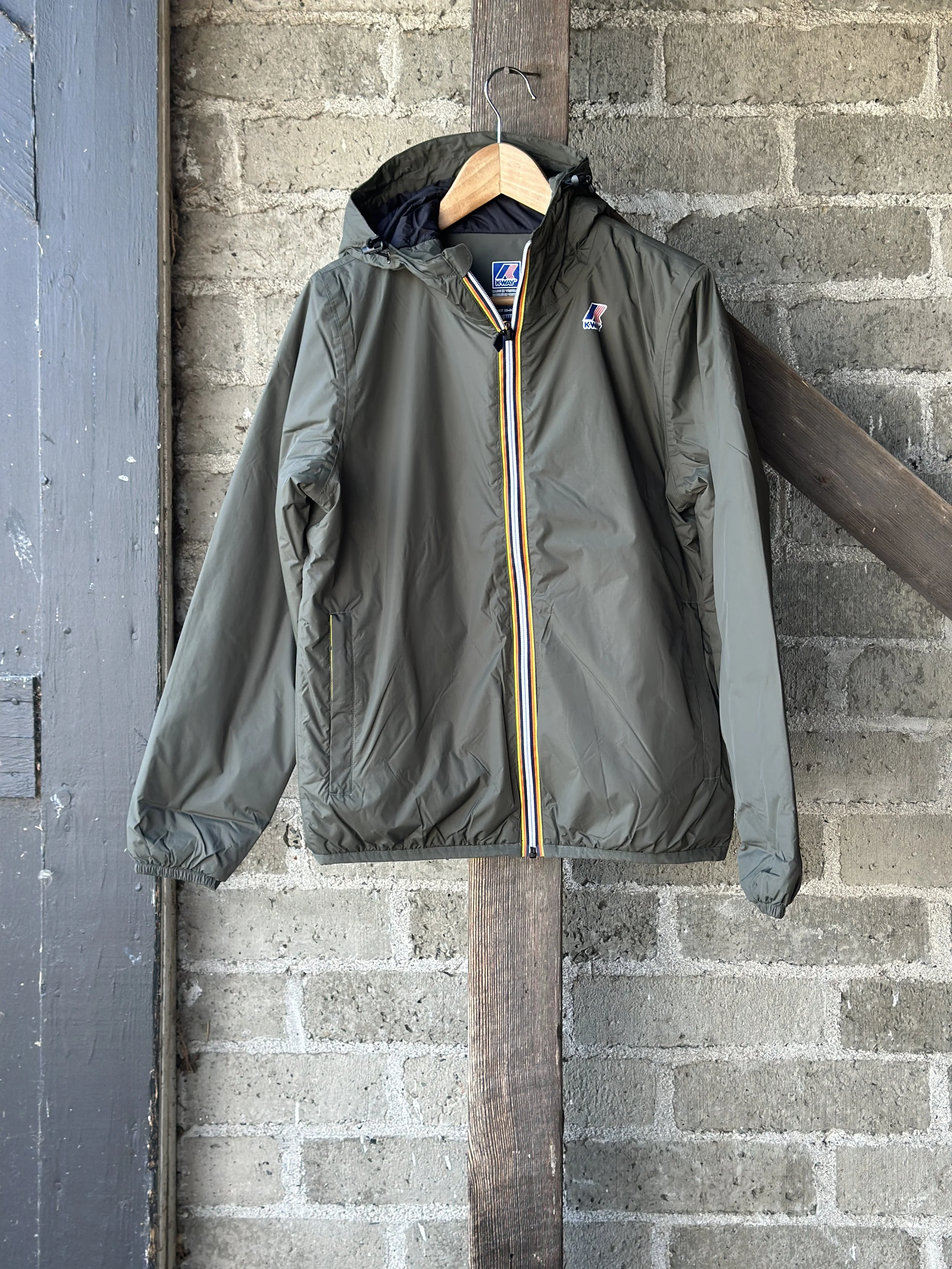 k-way le vrai 4.o claude  warm  green blackish - unisex