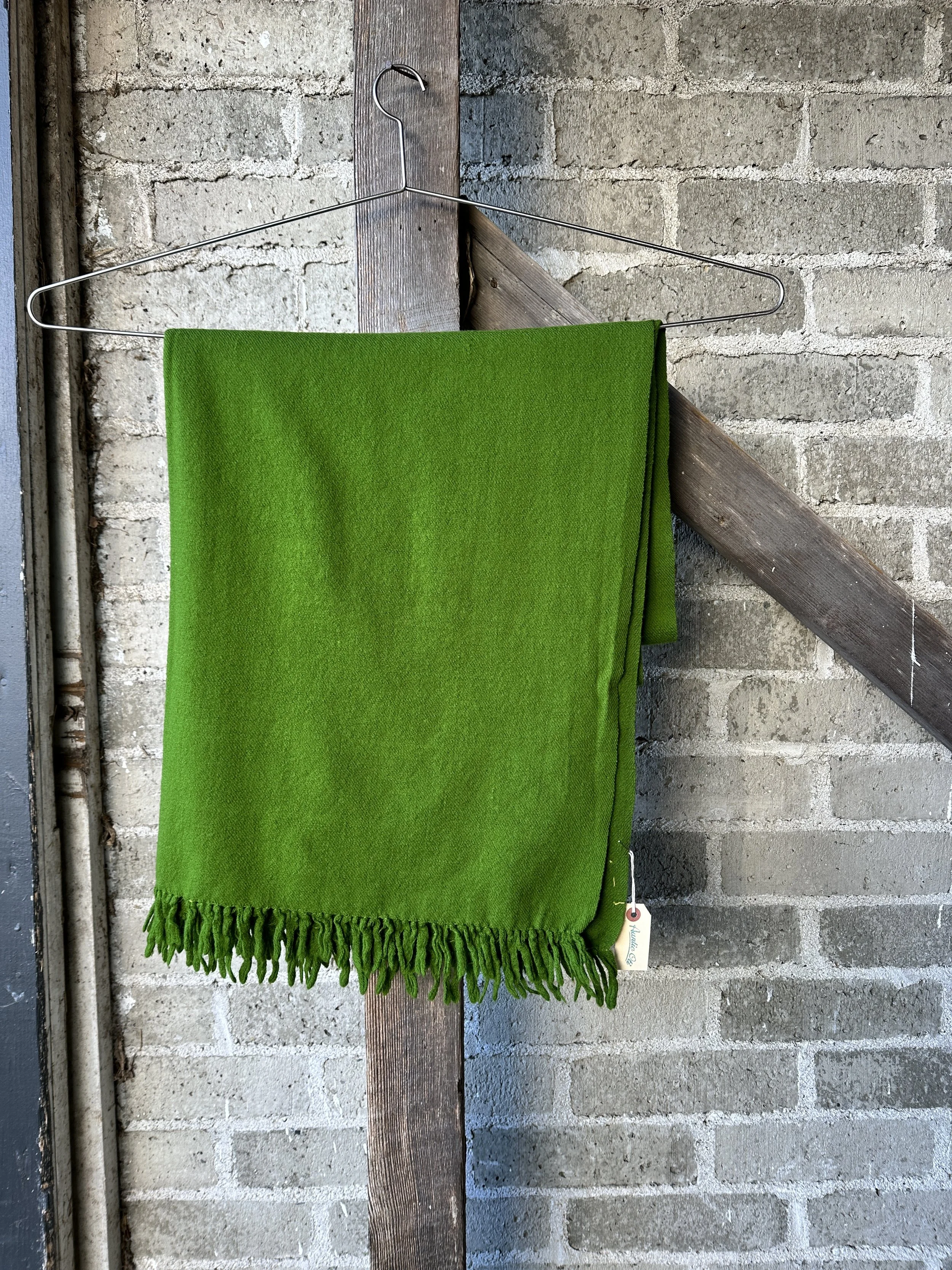 auntie oti wool throw blanket - forest