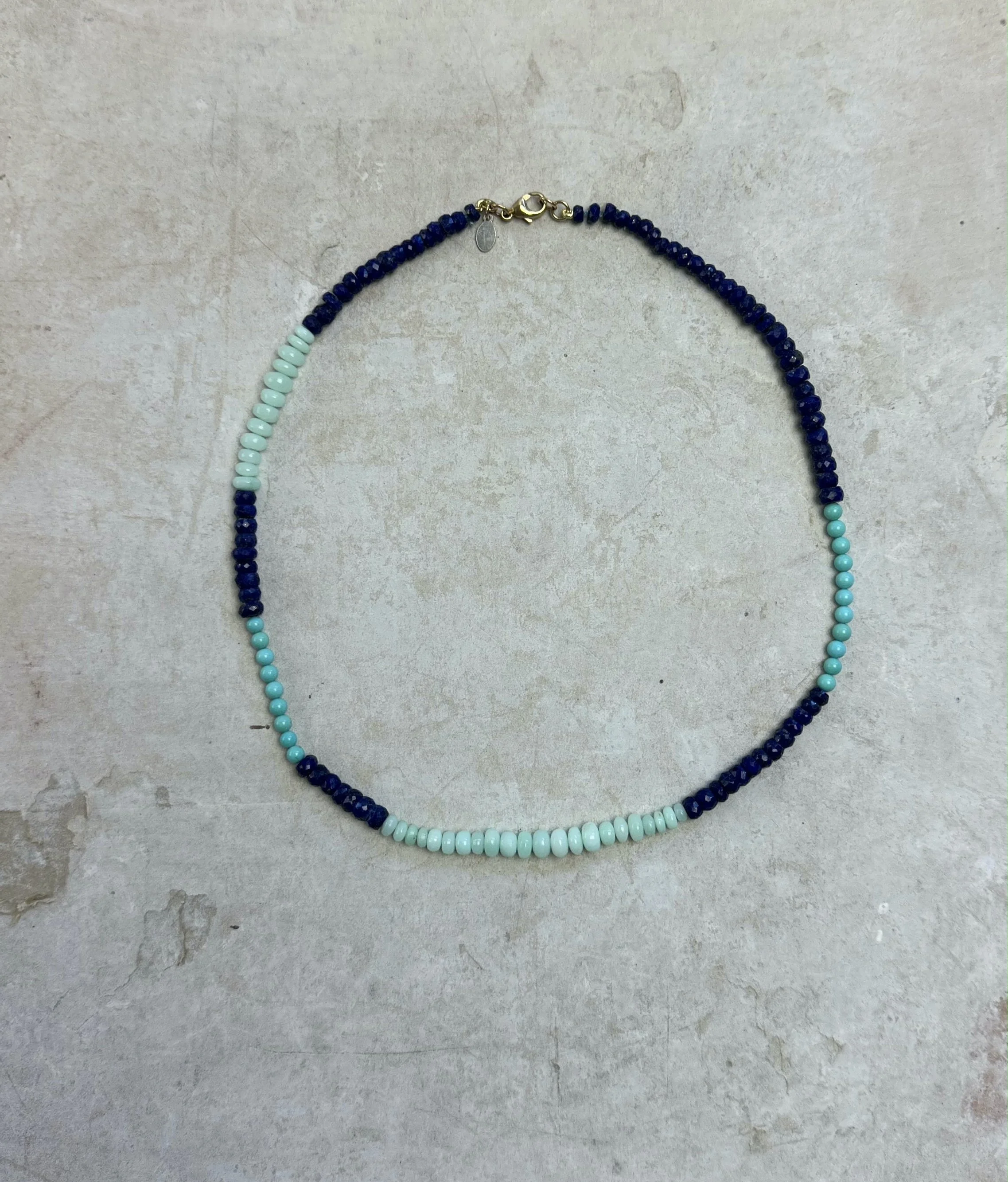 tina negri blue ocean necklace