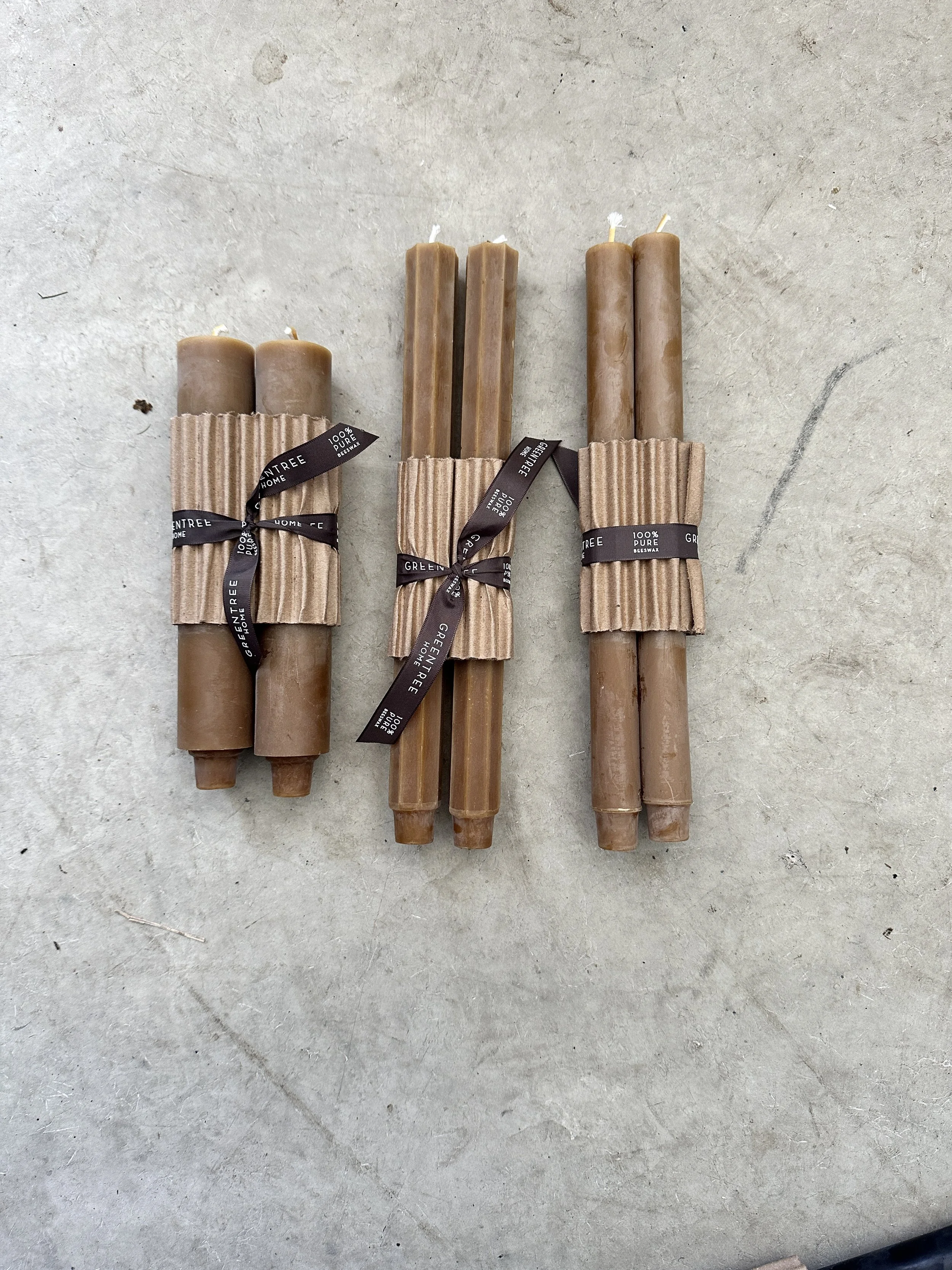 greentree candles  -burnt amber