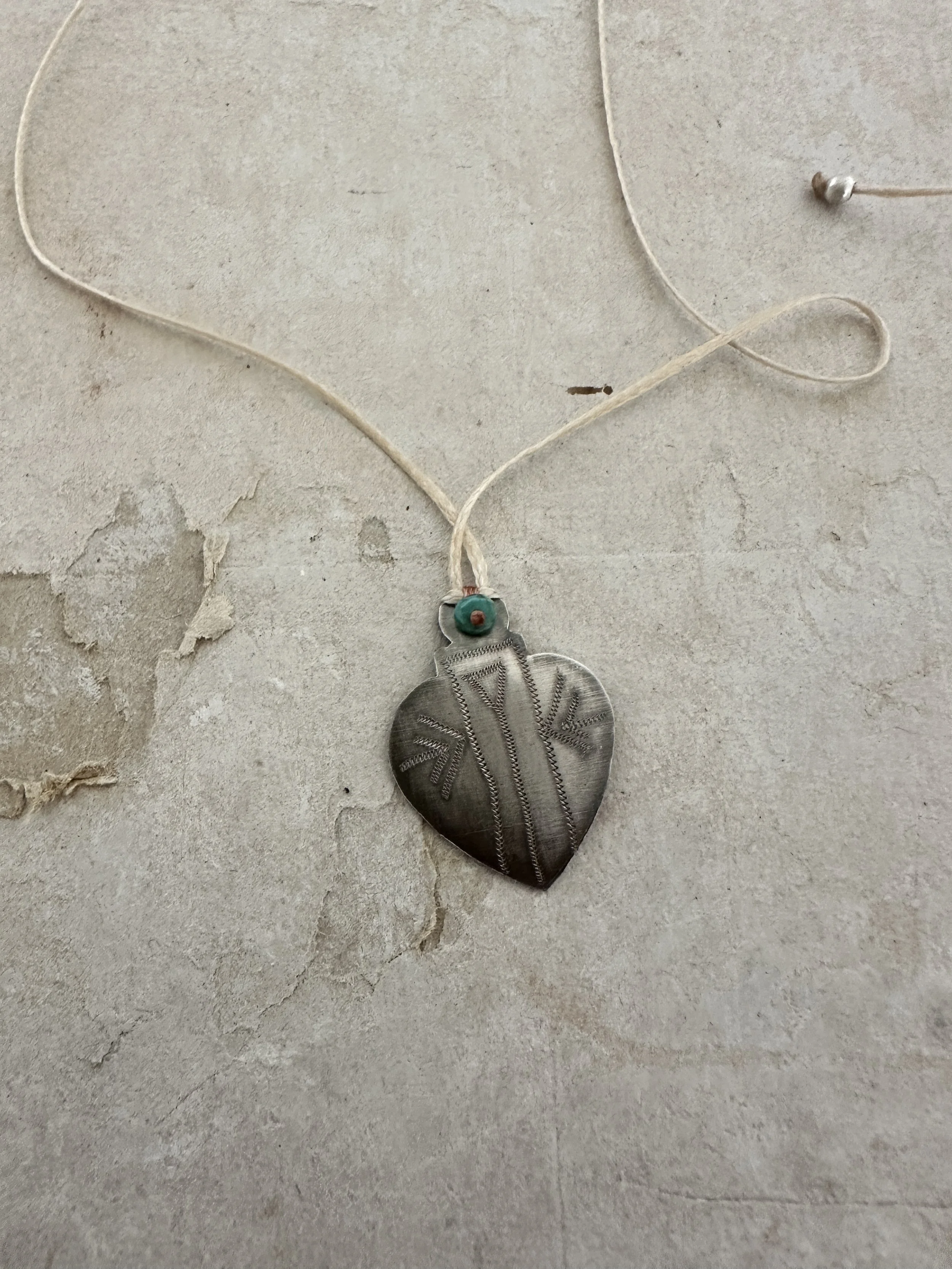 river song tree of life heart milagro necklace