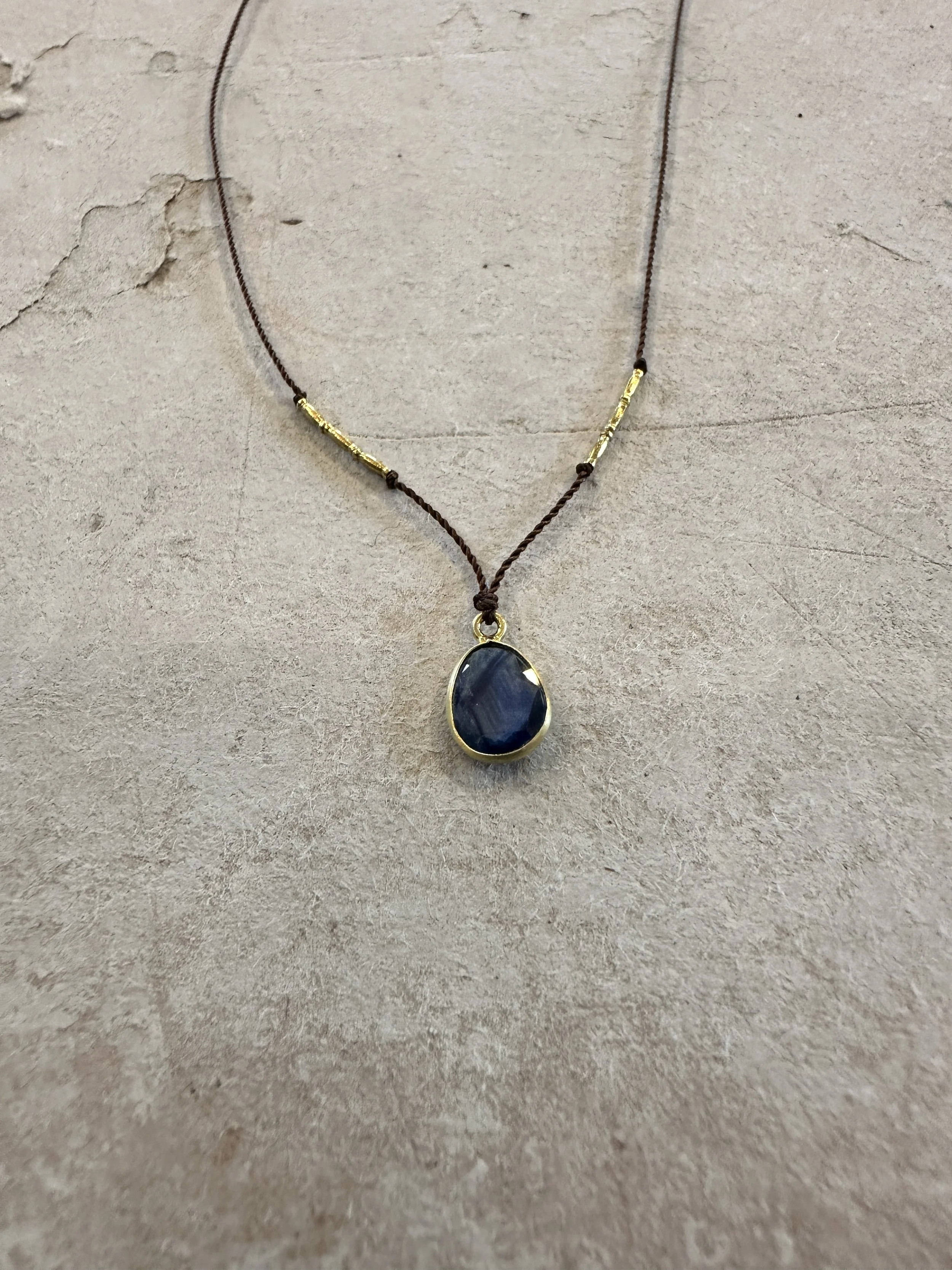 margaret solow sapphire and gold necklace