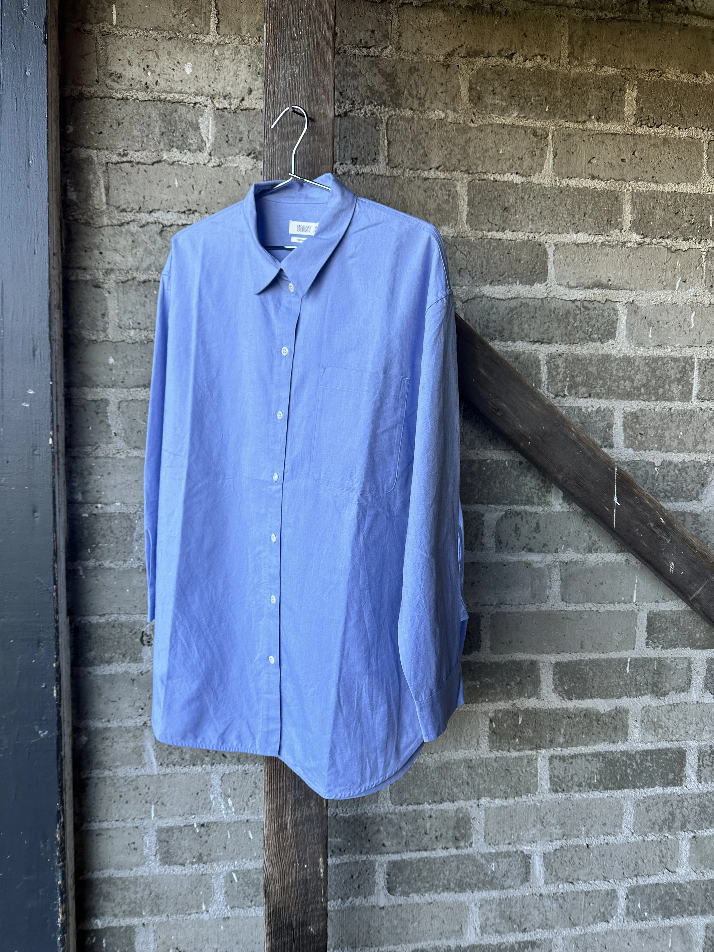 toast cotton oversized long shirt