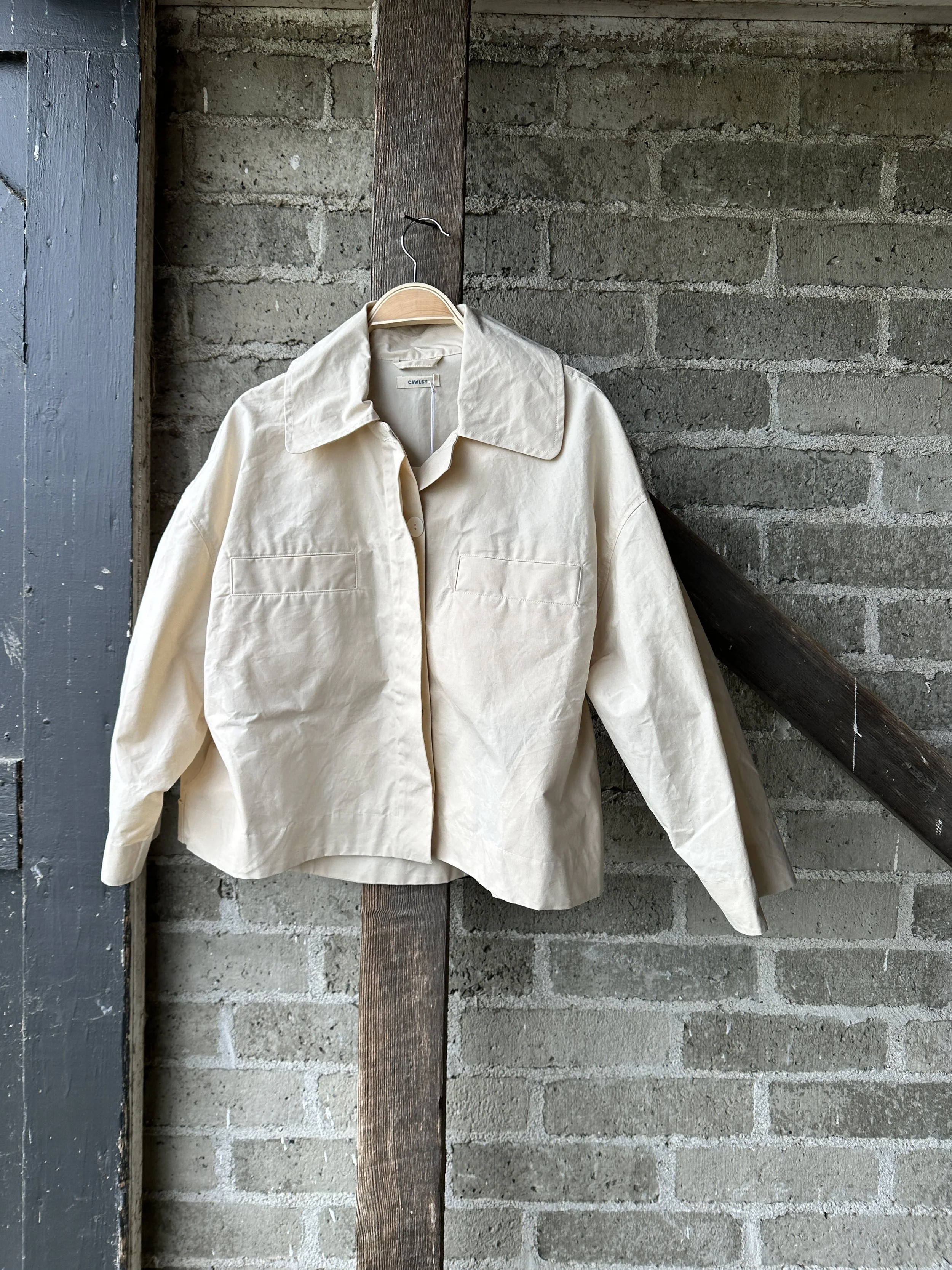 cawley british dry oilskin wesley jacket - natural