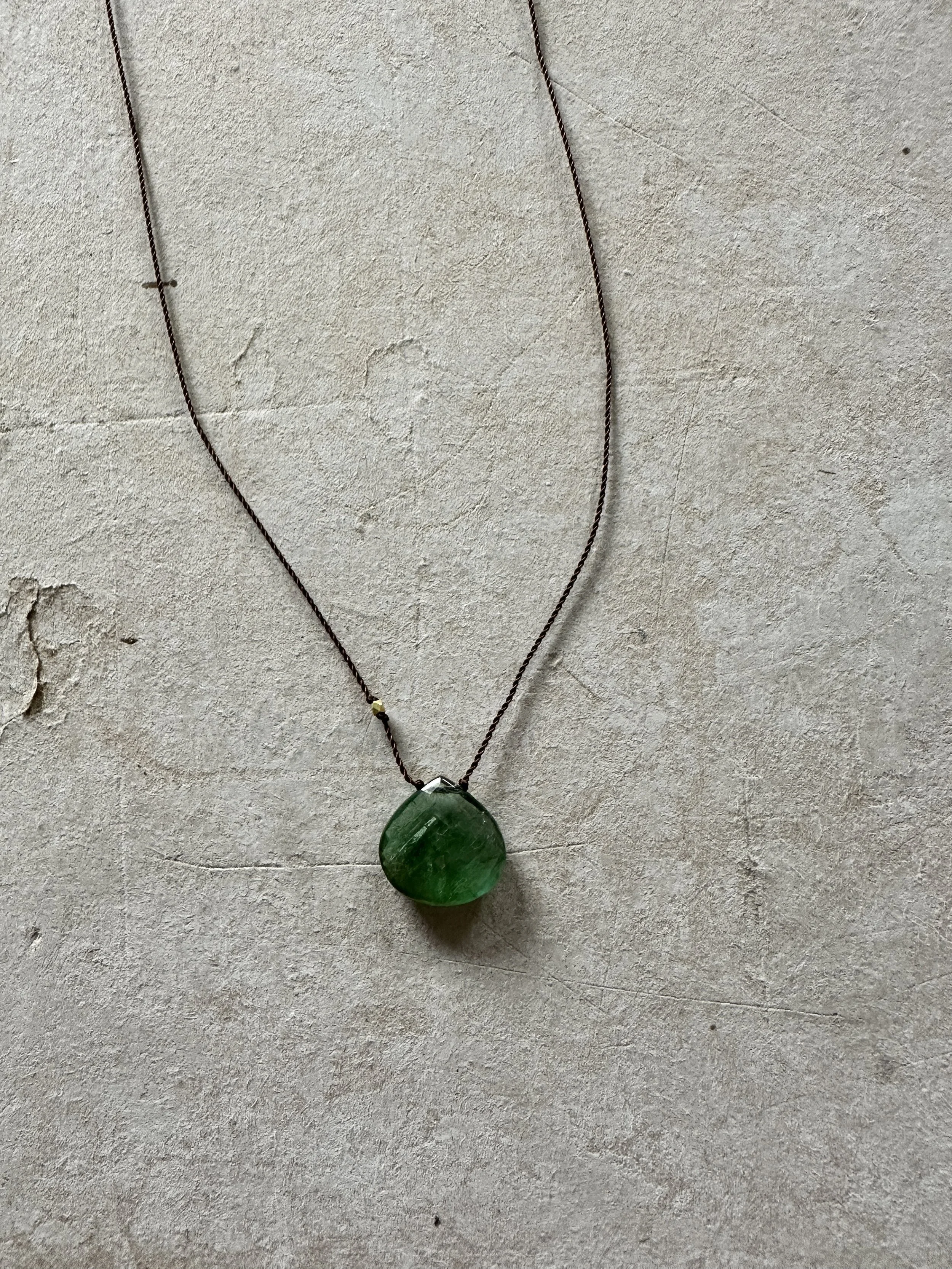 margaret solow tourmaline necklace - green