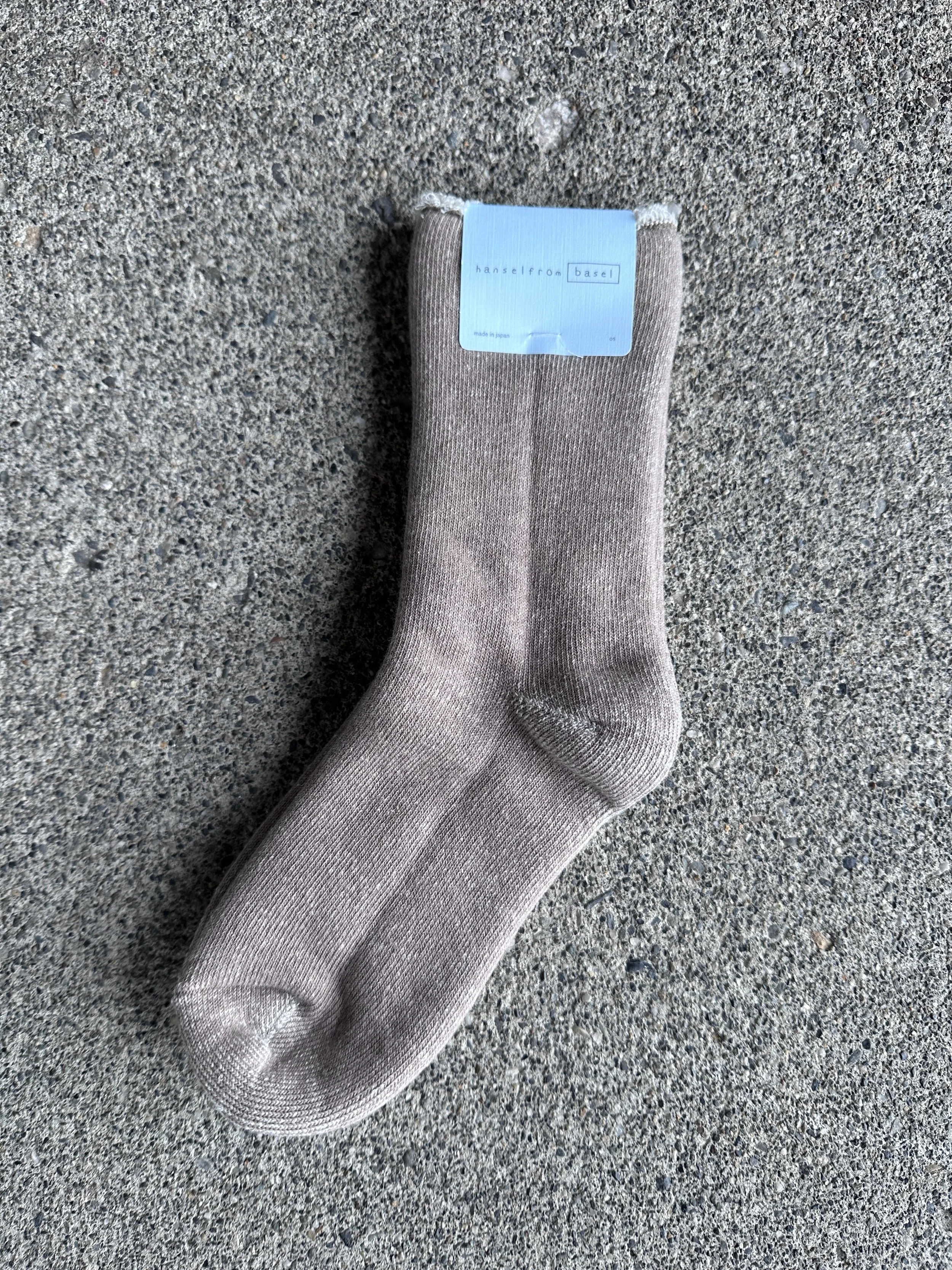 Hansel from basel hoodie wool crew - stone