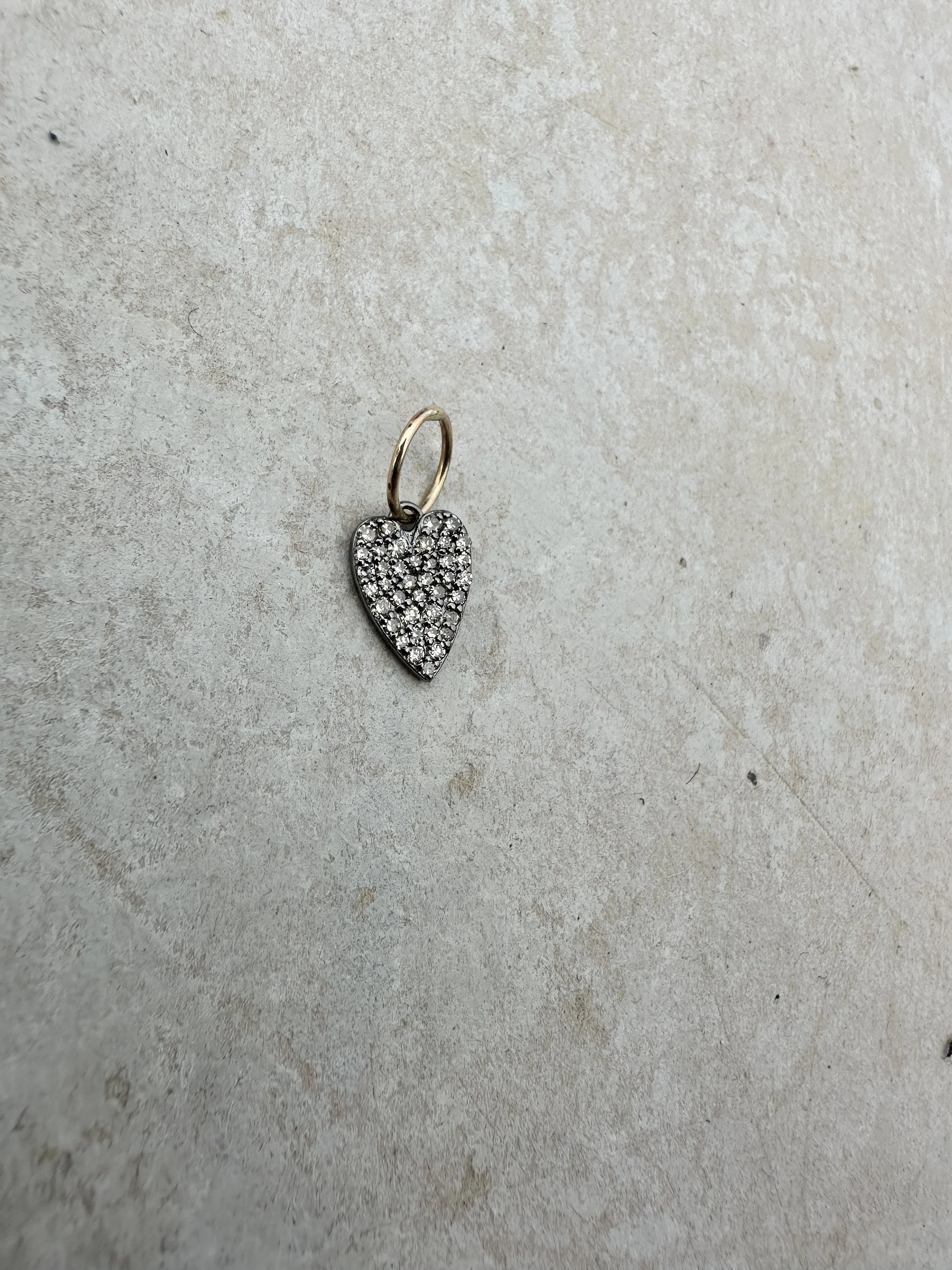 tina negri pave diamond heart pendant