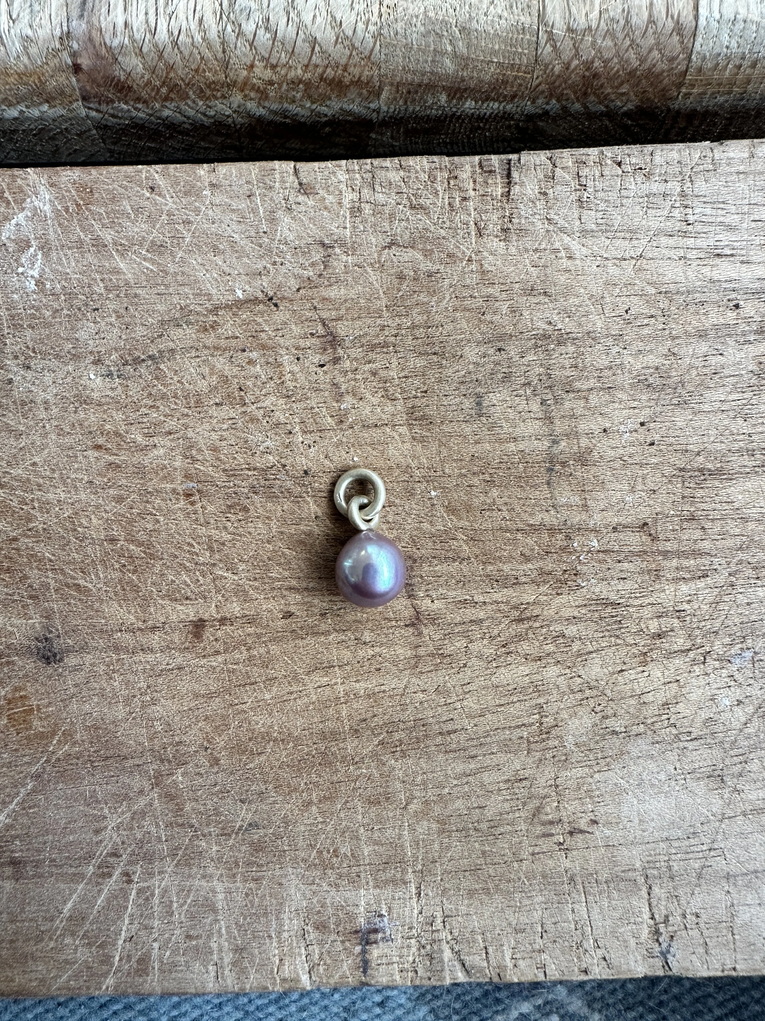 tracy conkle double link lilac fresh water pearl charm