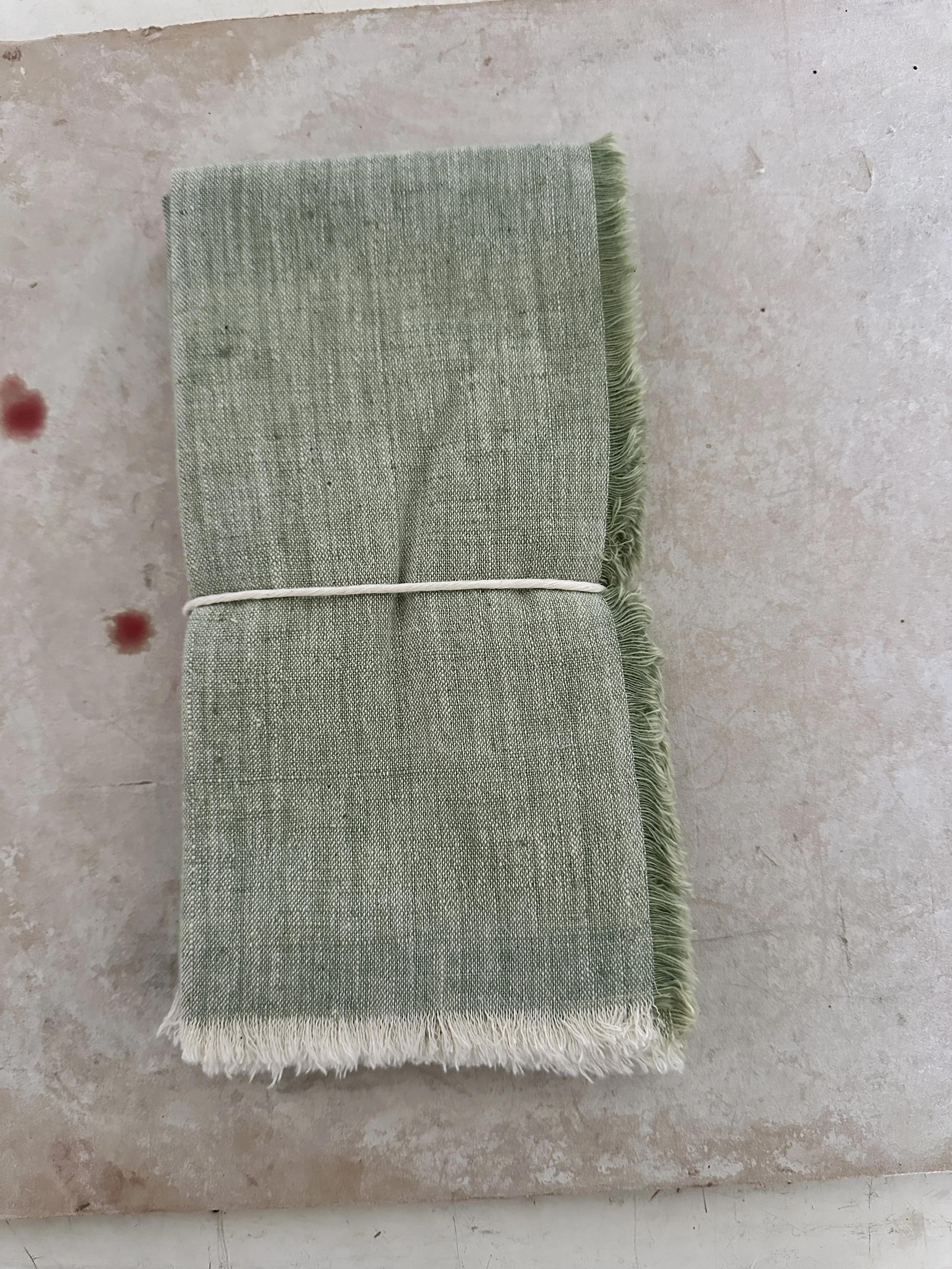 auntie oti  mint natural dye napkins