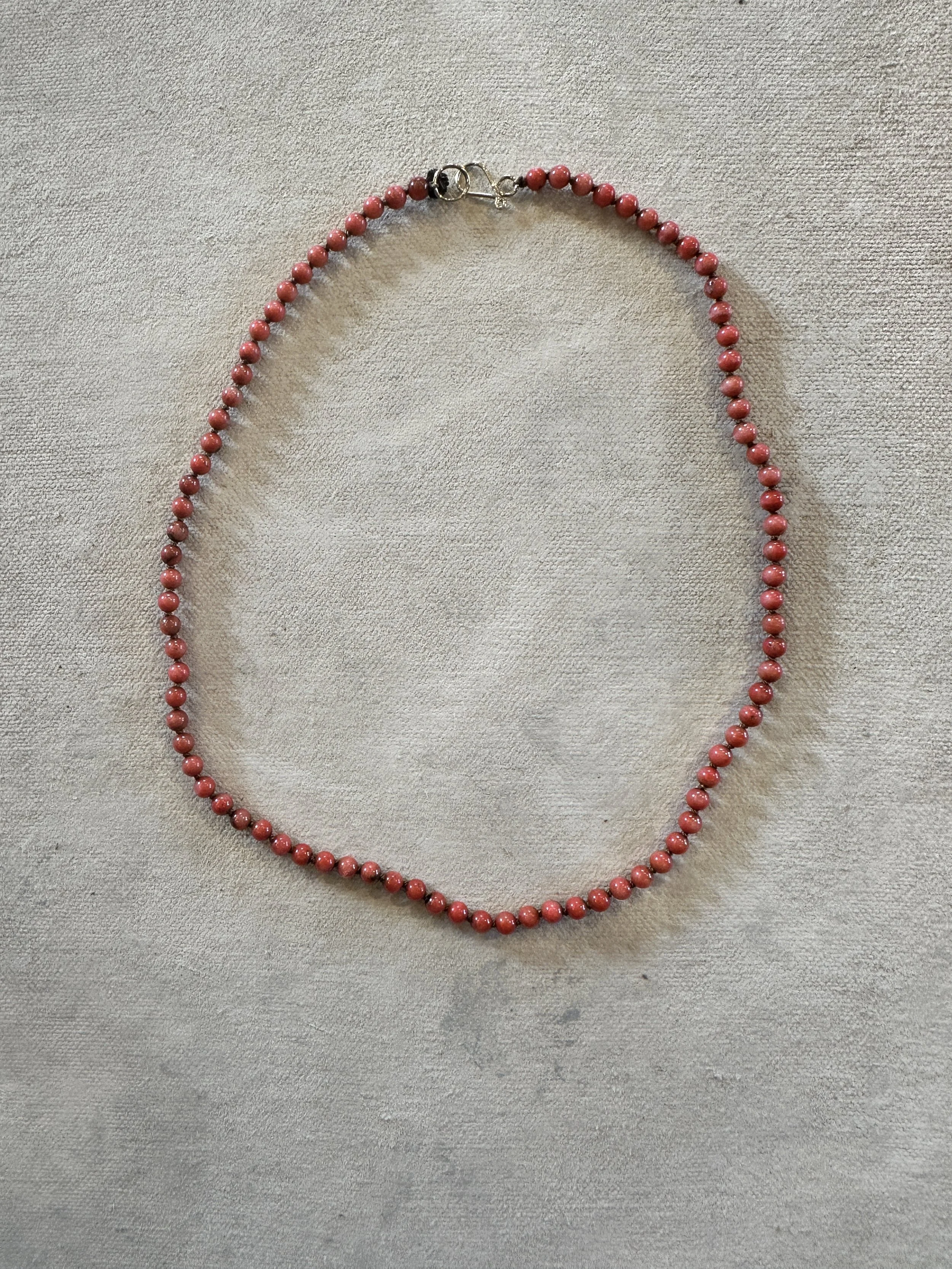 river song antique pink coral necklace