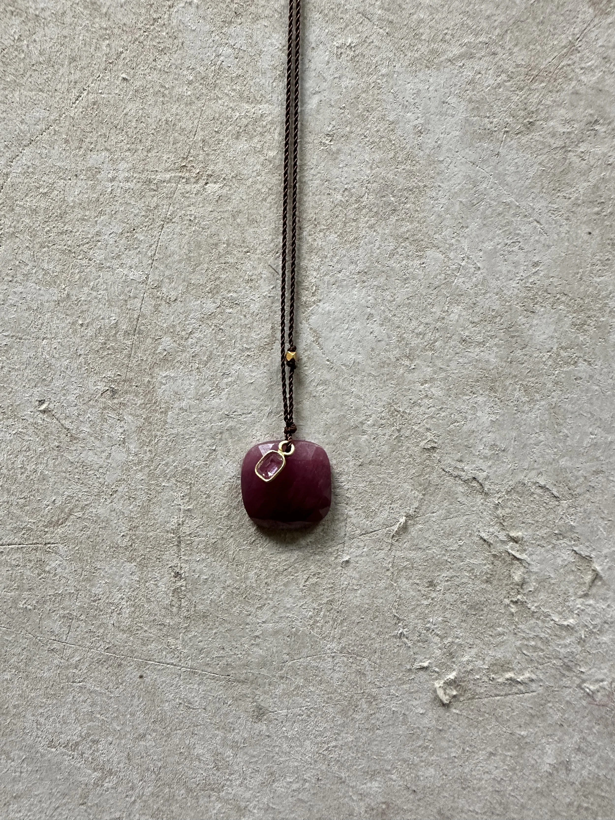 margaret solow ruby and sapphire necklace