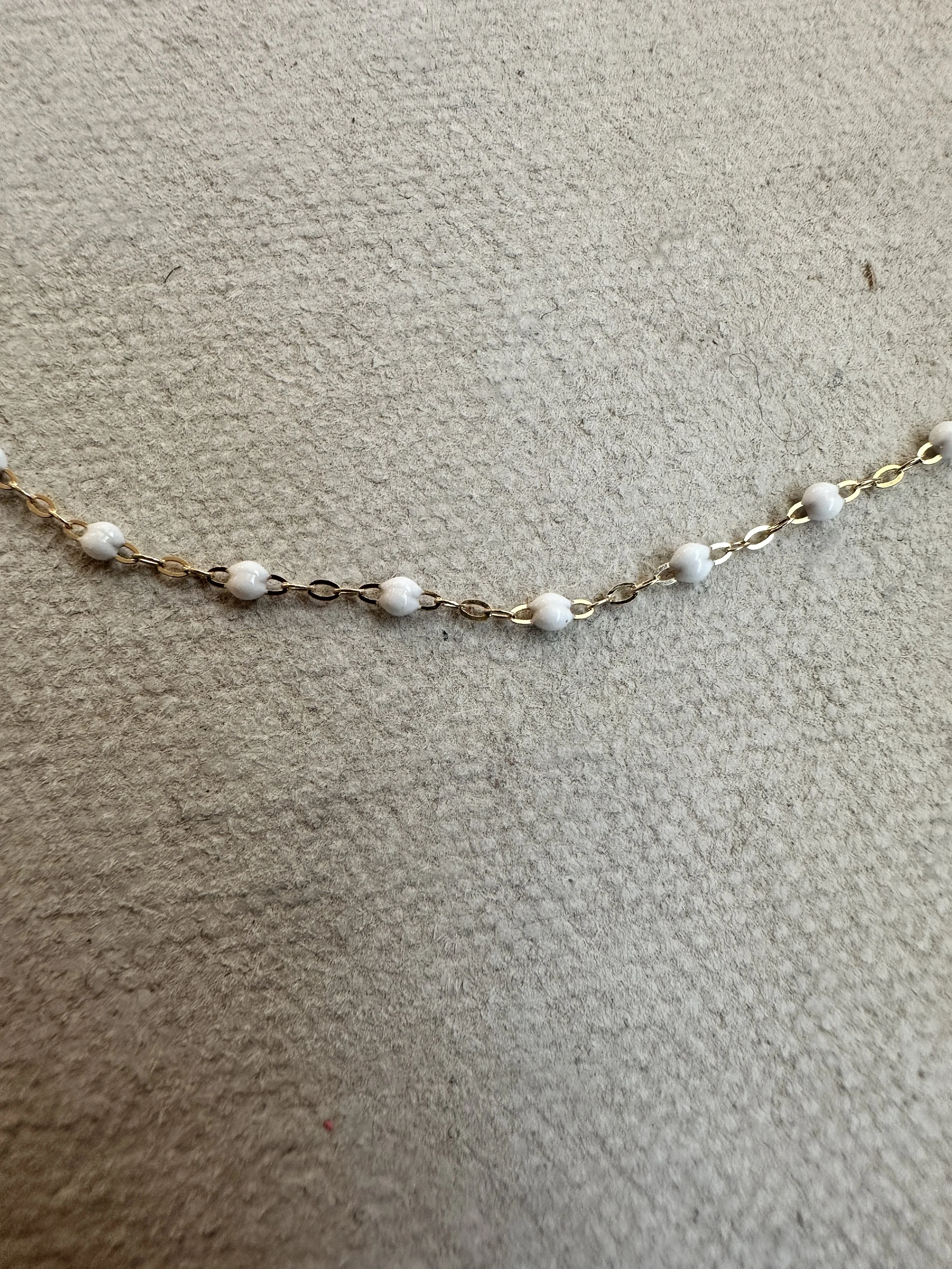 gigi clozeau classic gigi necklace  white