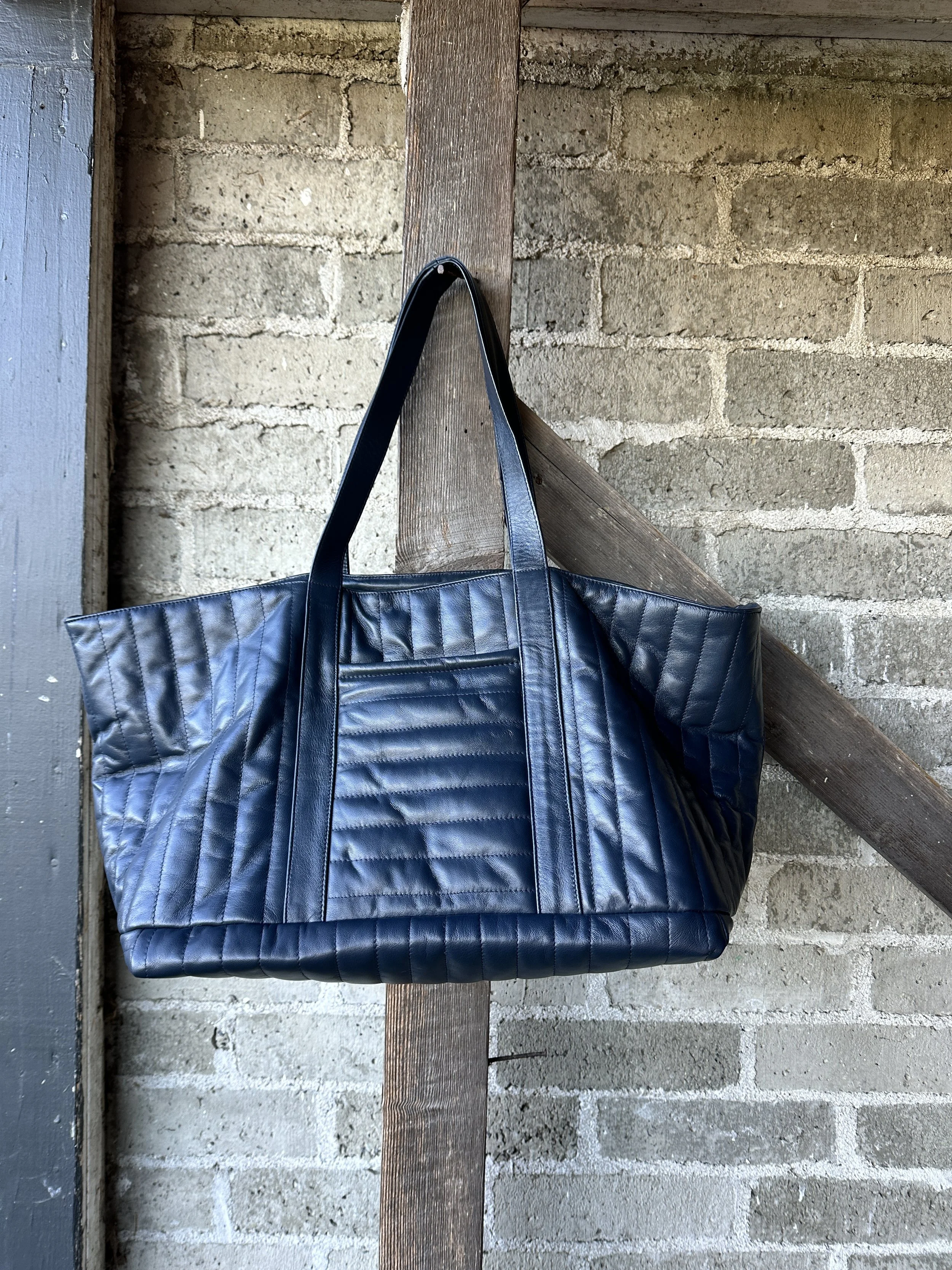 cawley quilted leather large tote
