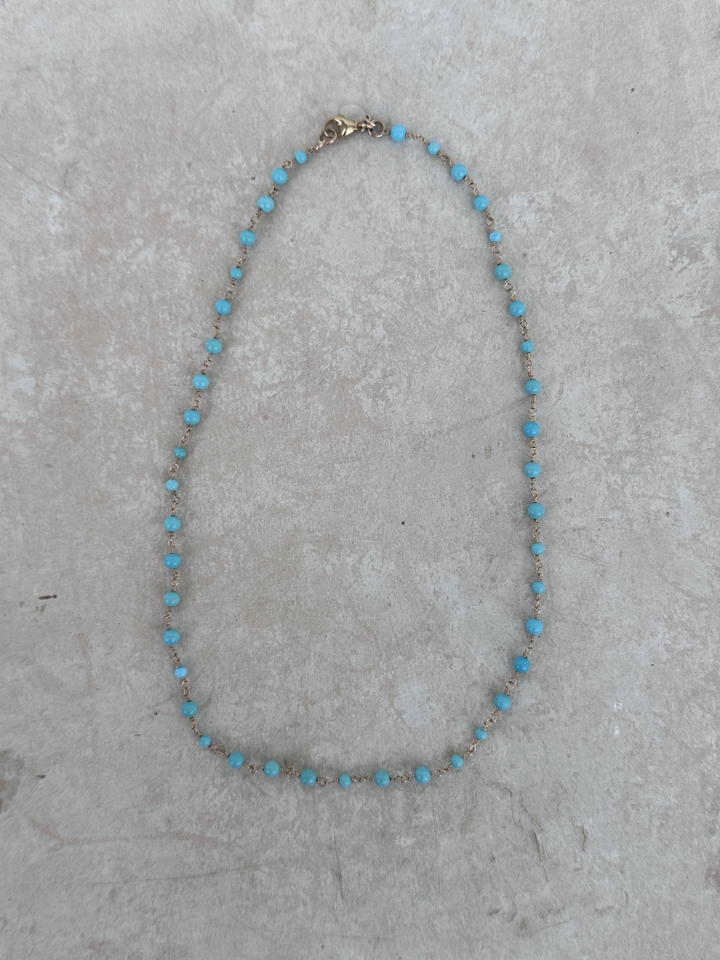 tina negri hand strung sleeping beauty necklace
