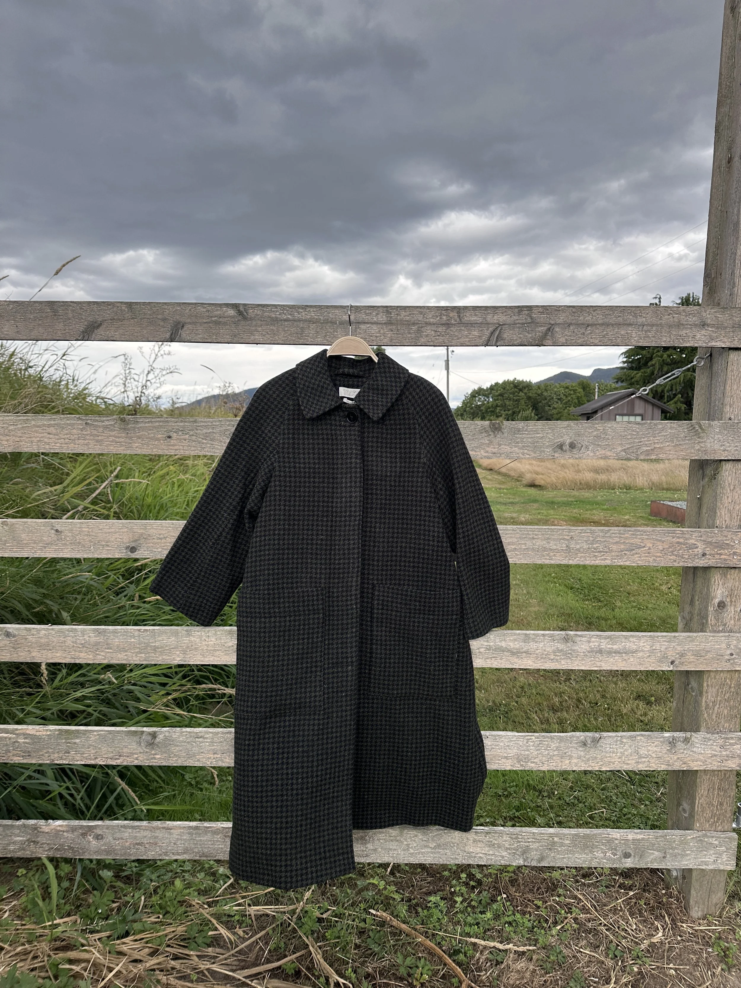 toast Frankie check wool coat