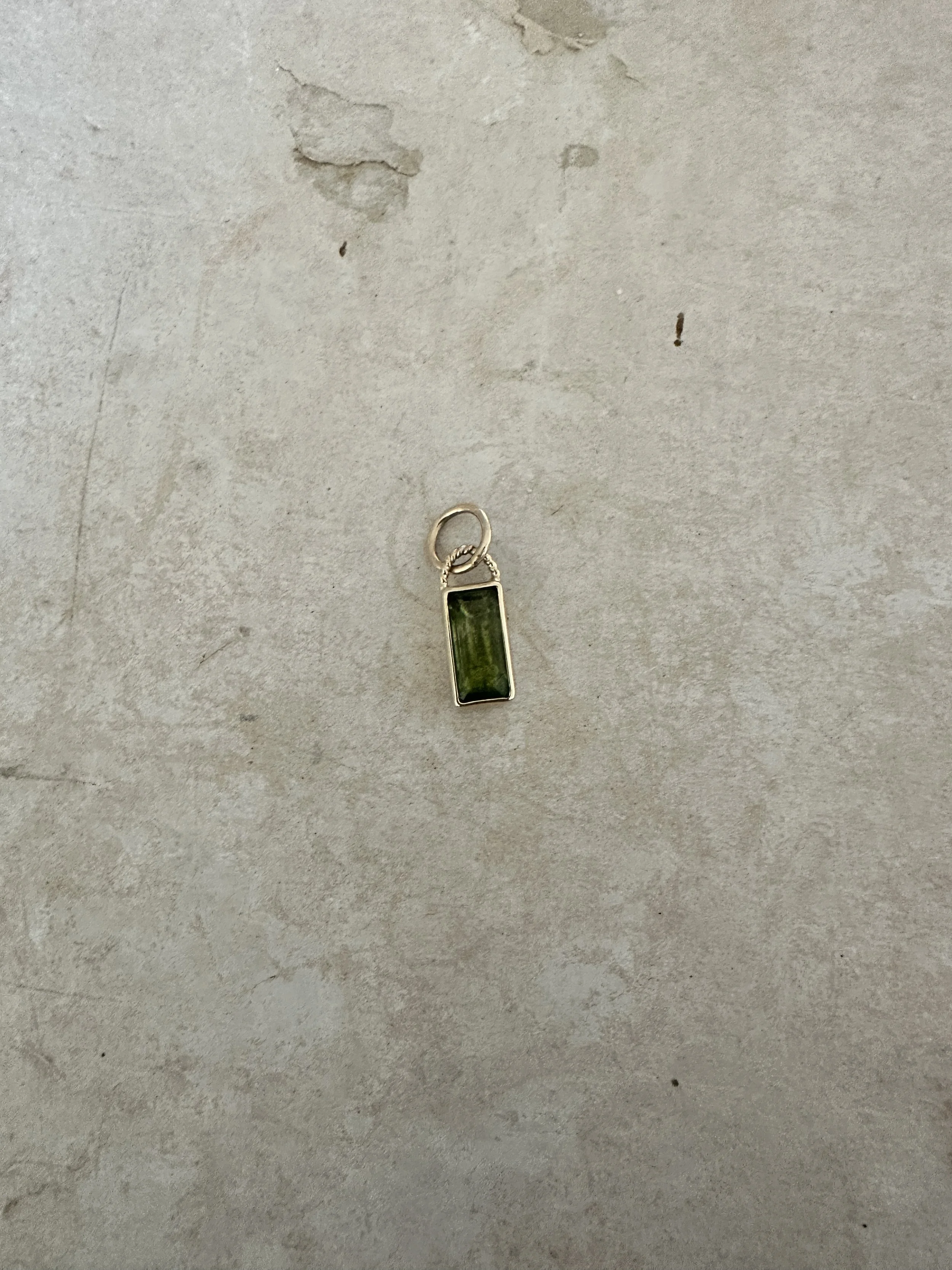tina negri lime green bi-color tourmaline pendant