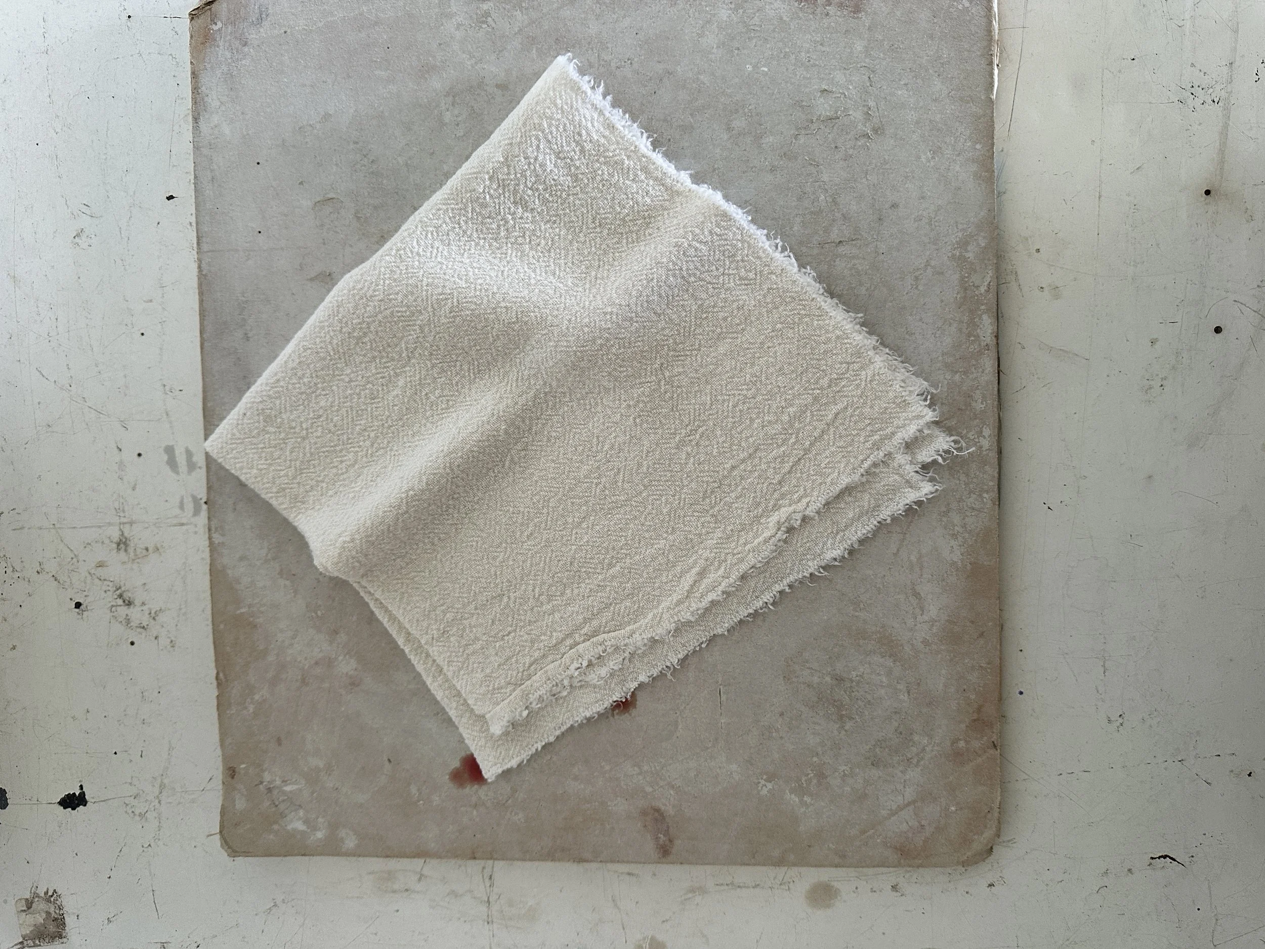 maison masarin French raw linen napkins