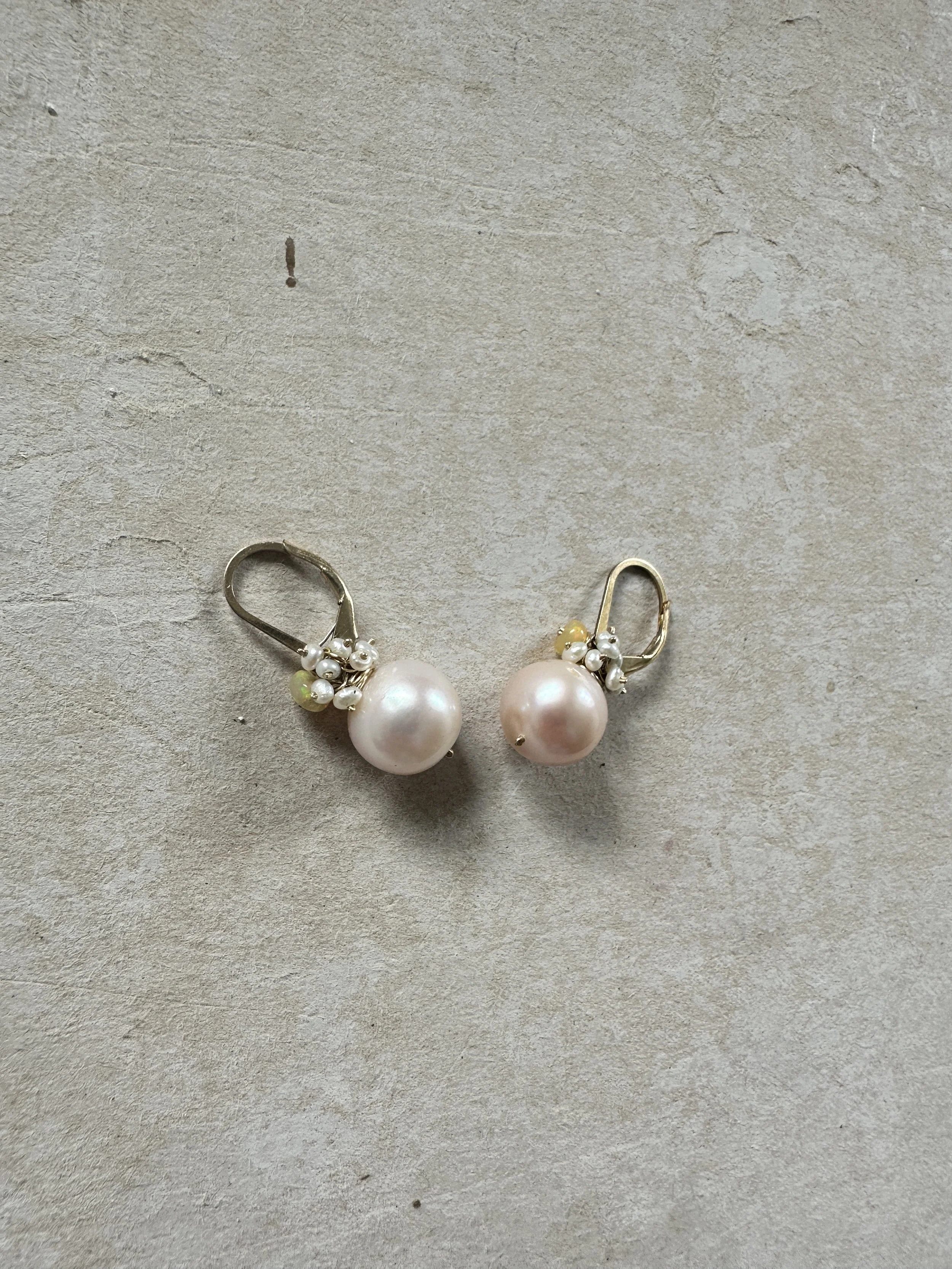 river song round baroque pearl earrings