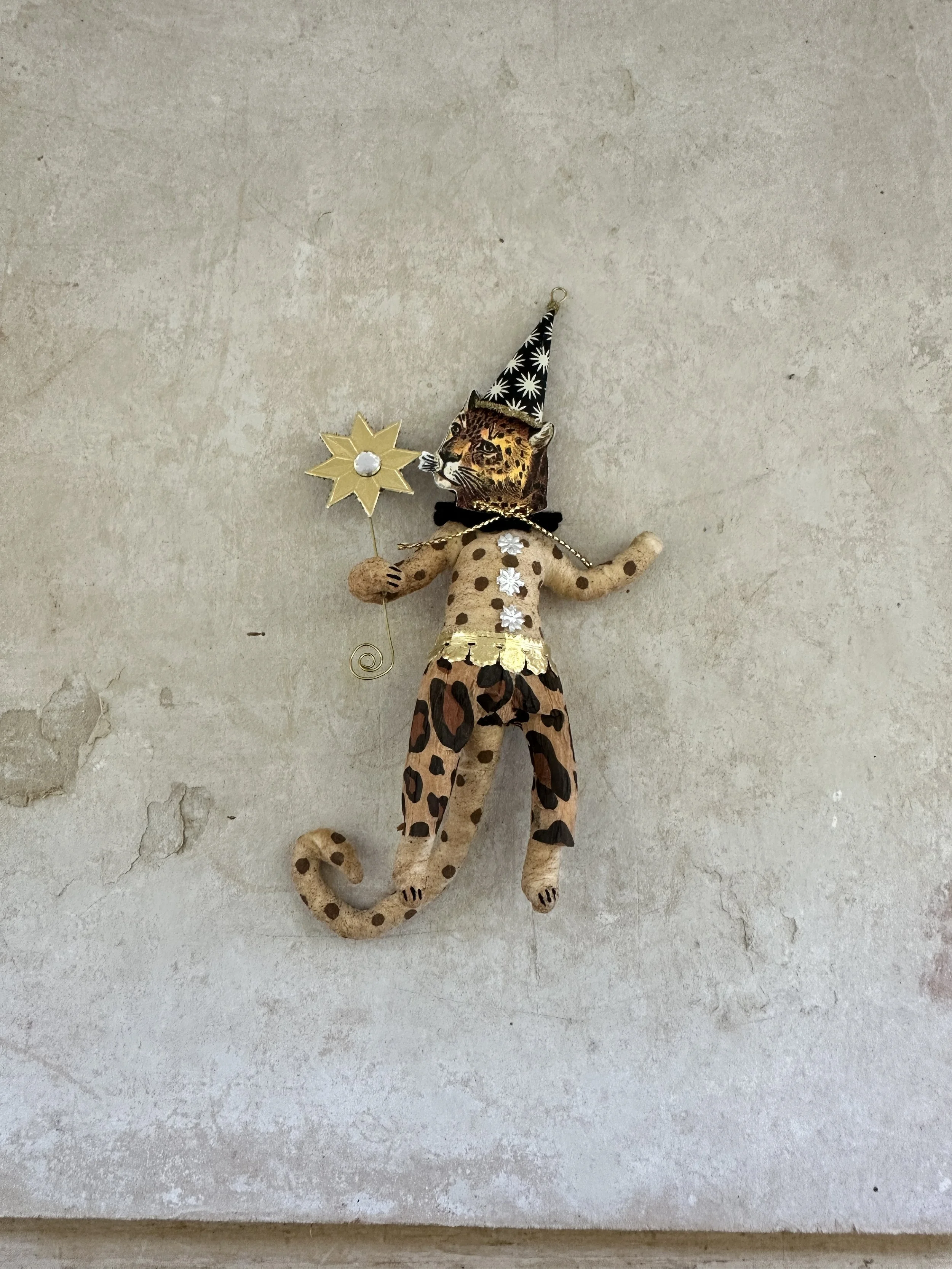 party leopard ornament