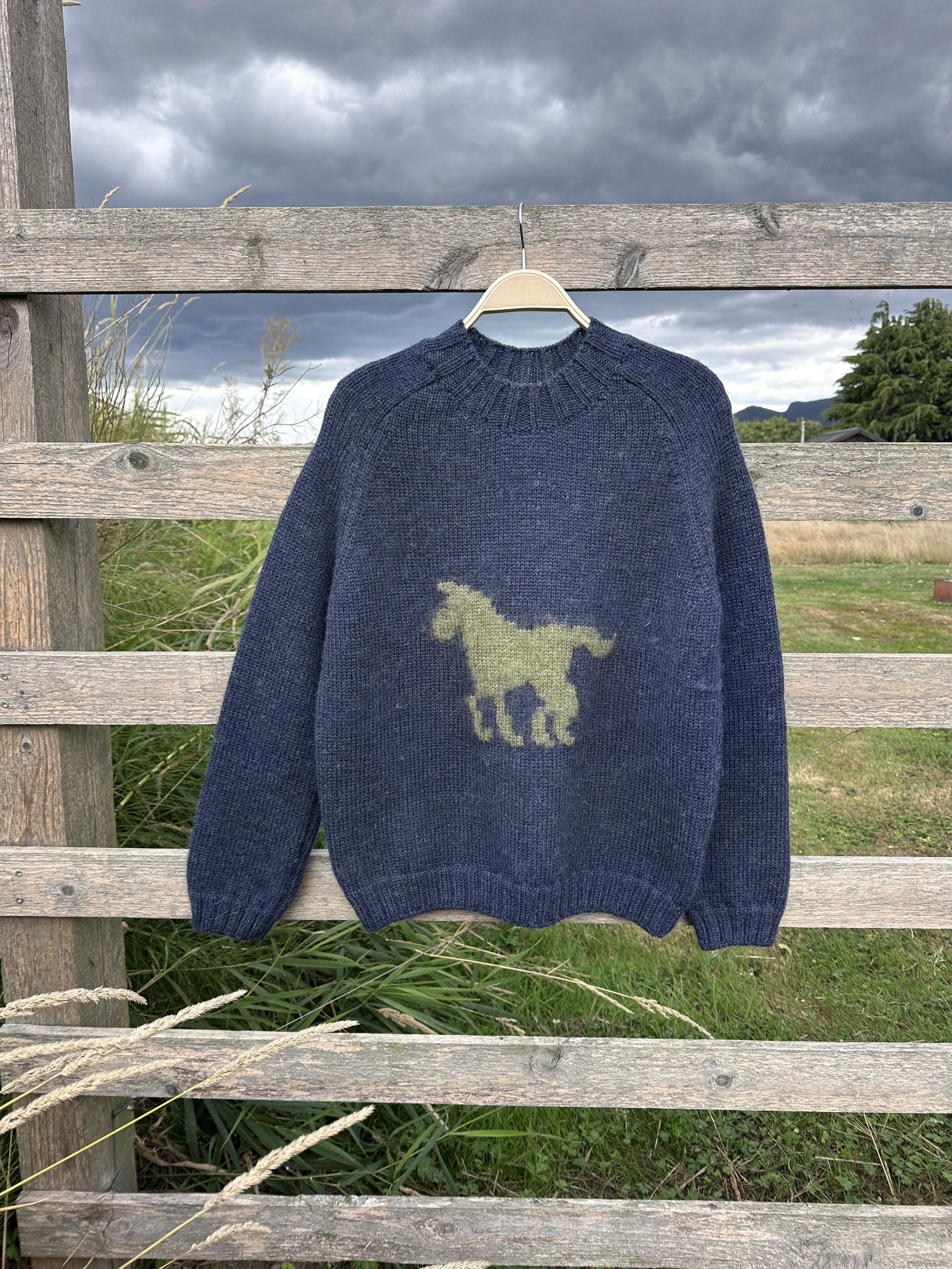 cawley wool horse jumper