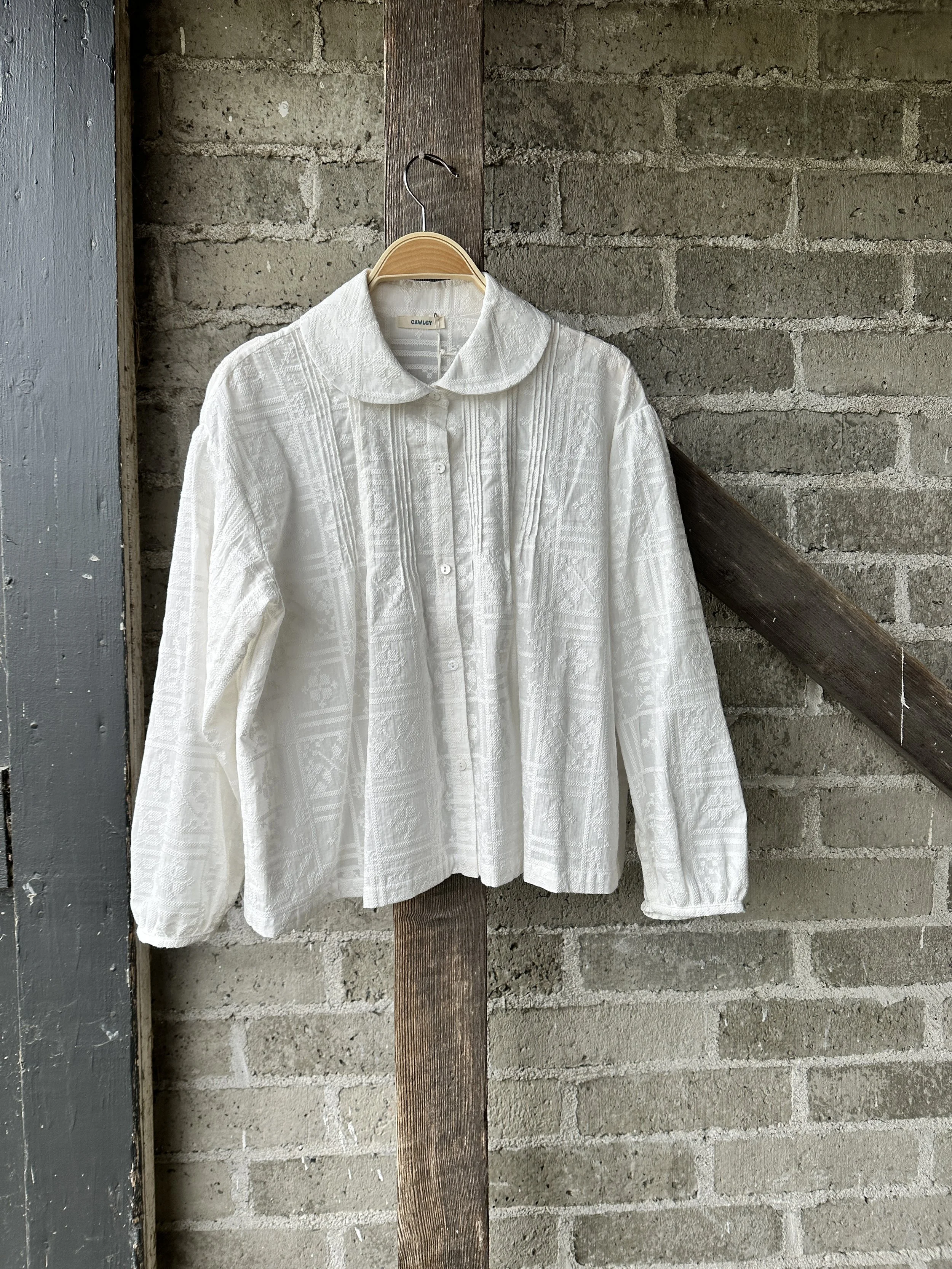 cawley jesse shirt -ivory