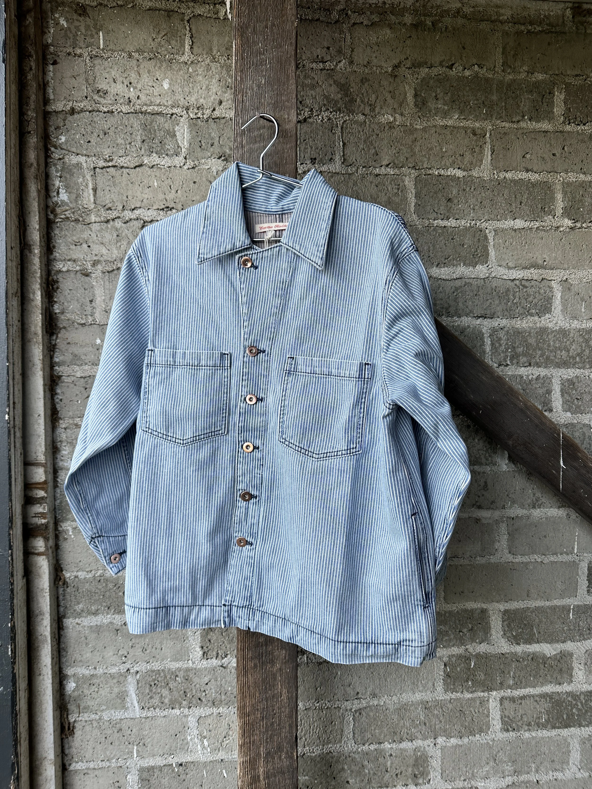 emma rothkopf swing jacket - railroad denim