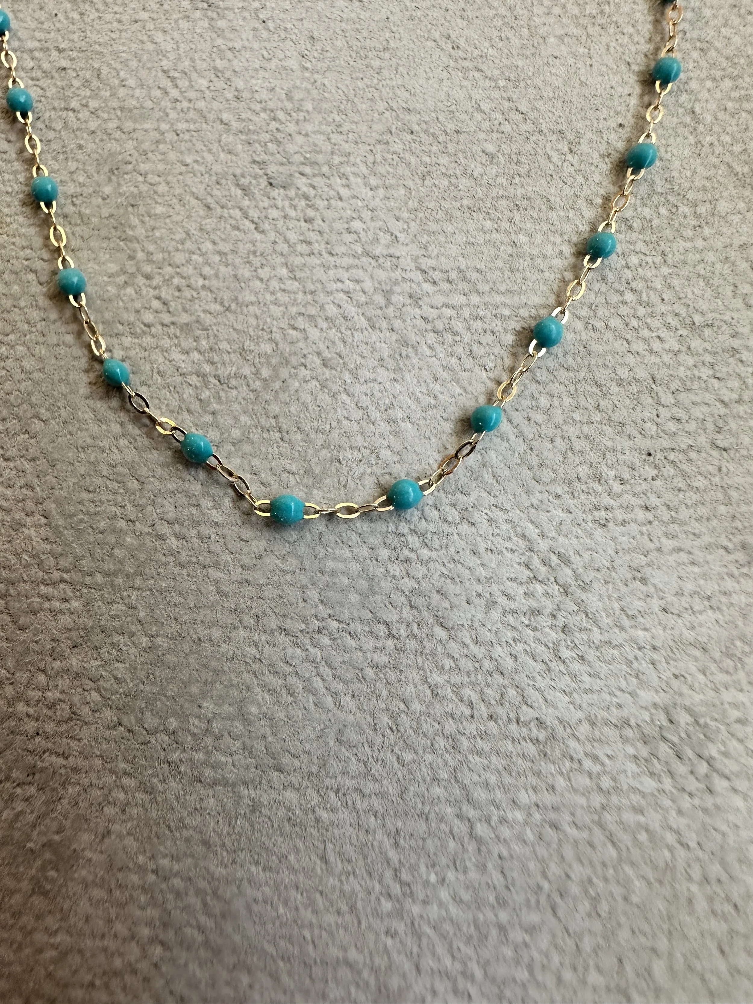 gigi clozeau classic gigi necklace  turquoise