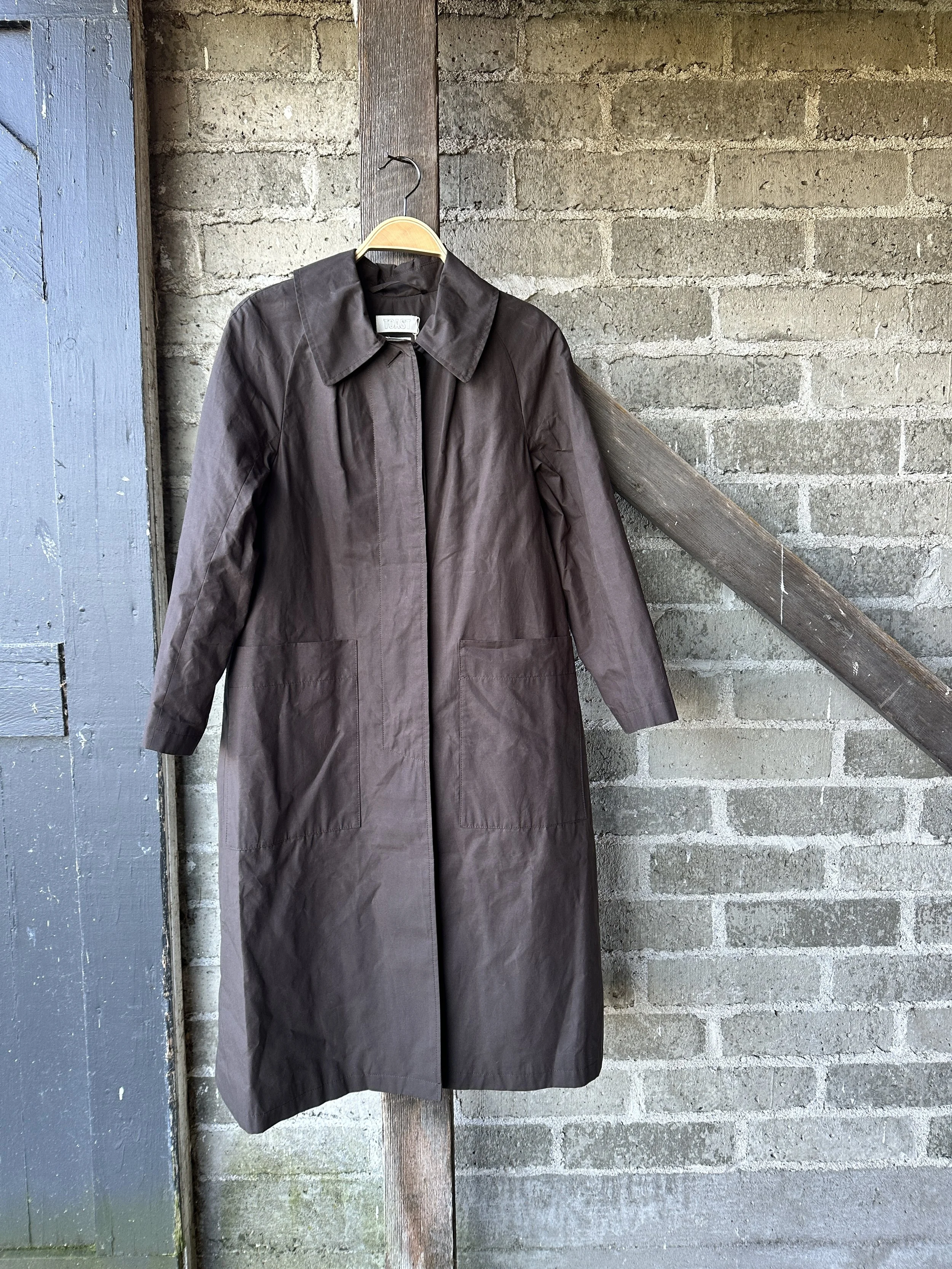 toast - frankie waxed cotton coat