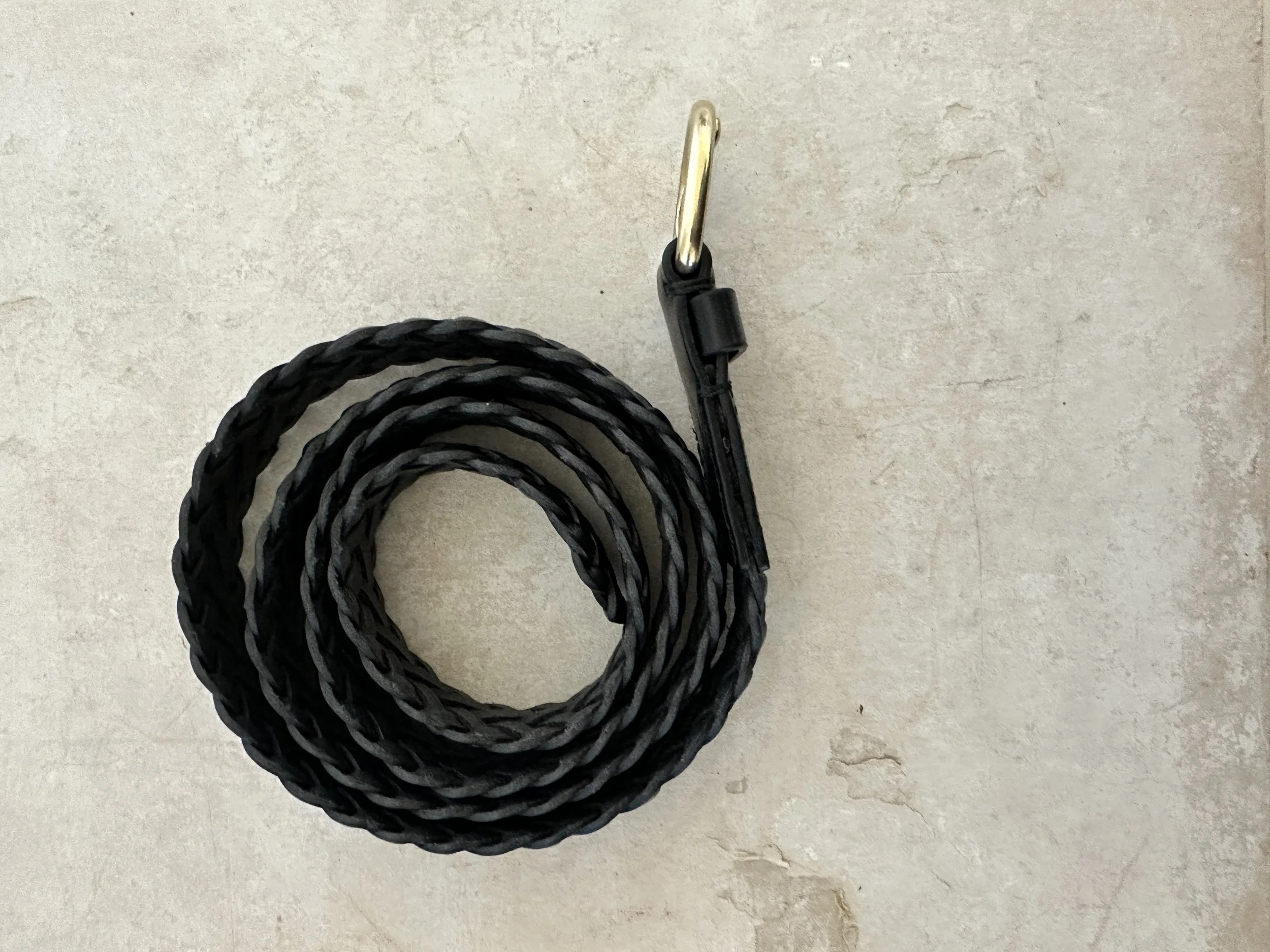 il bisonte woven leather belt