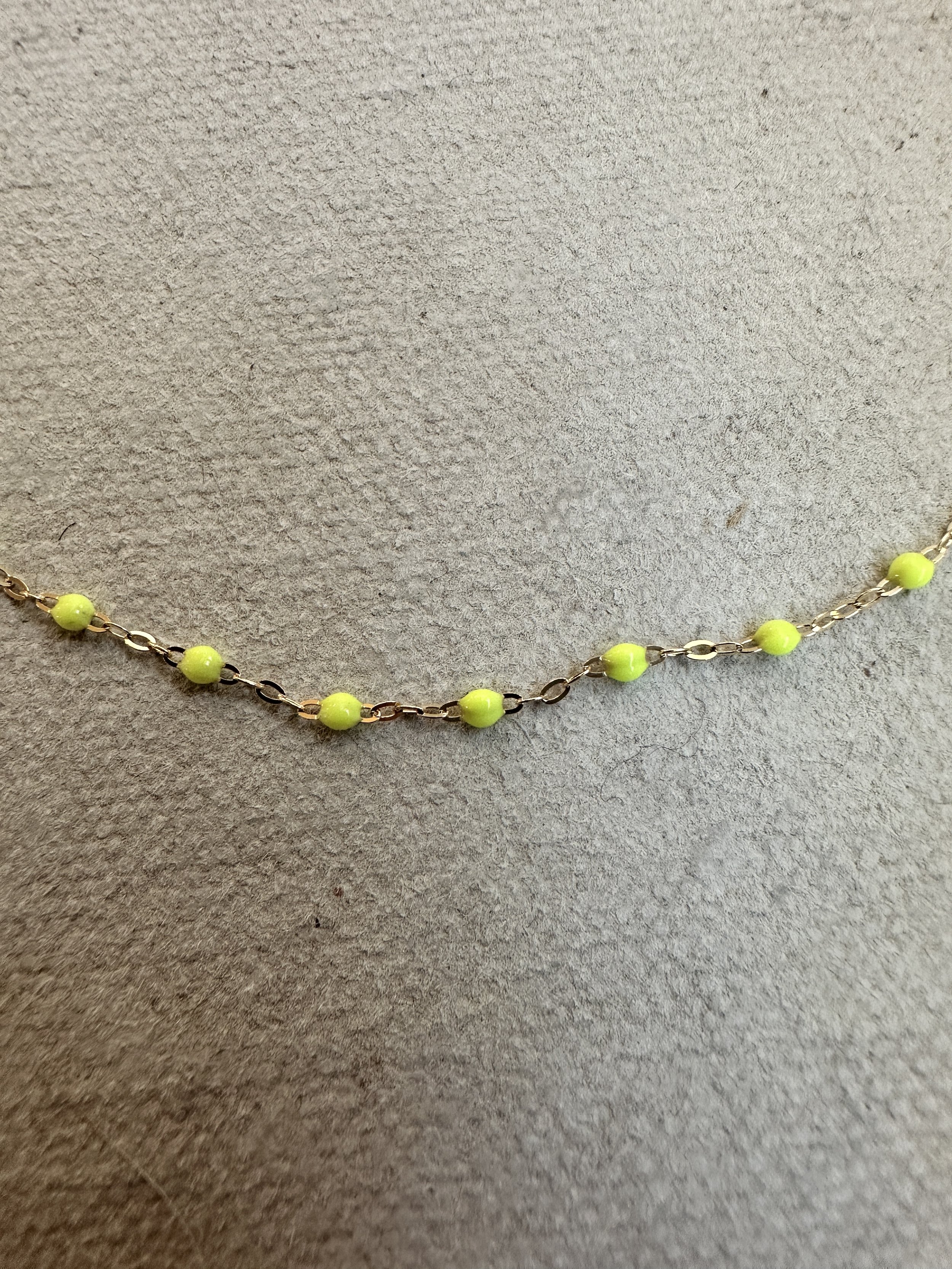 gigi clozeau classic gigi necklace lime