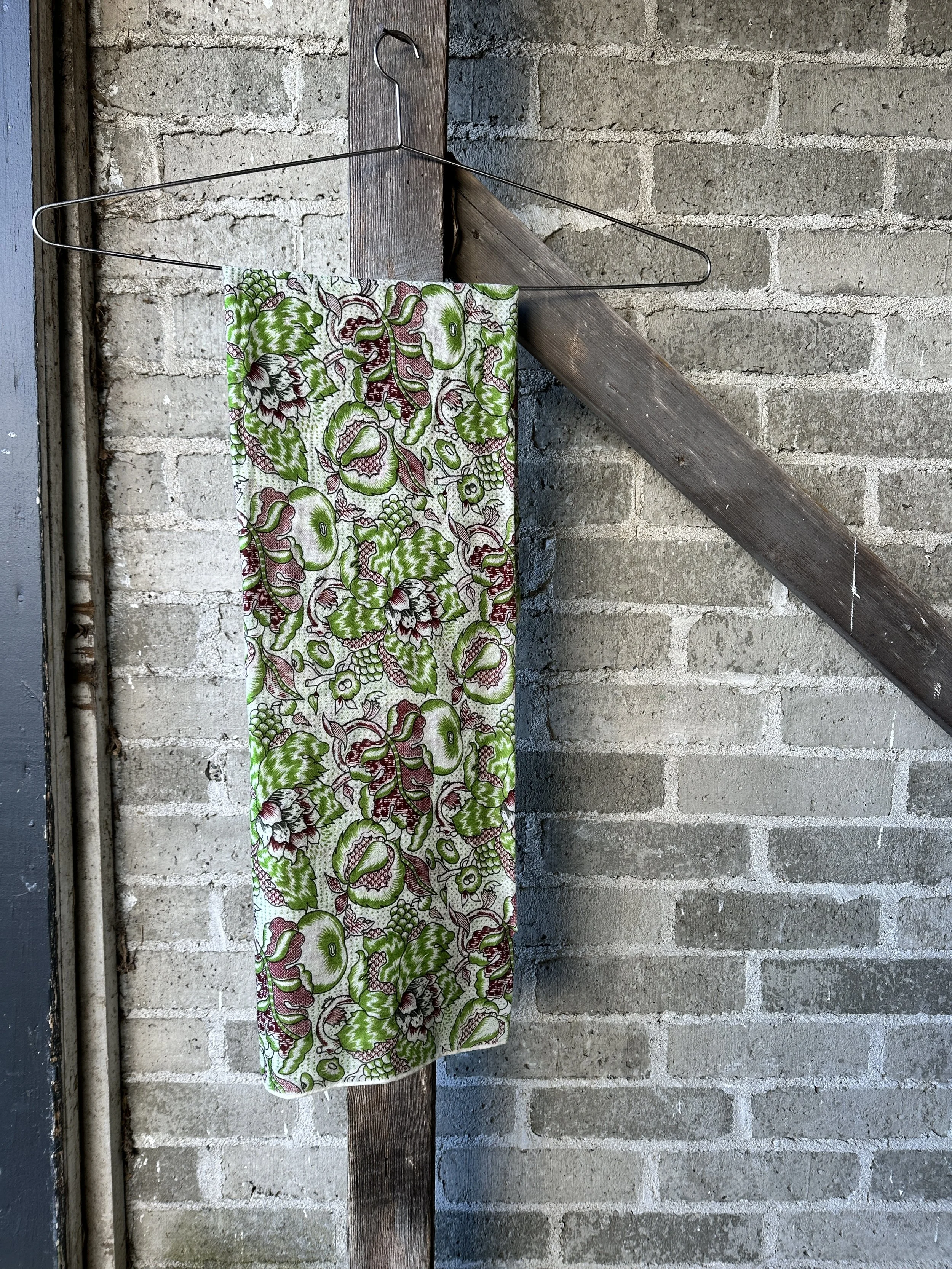 saved NY sanssouci green garden cashmere scarf