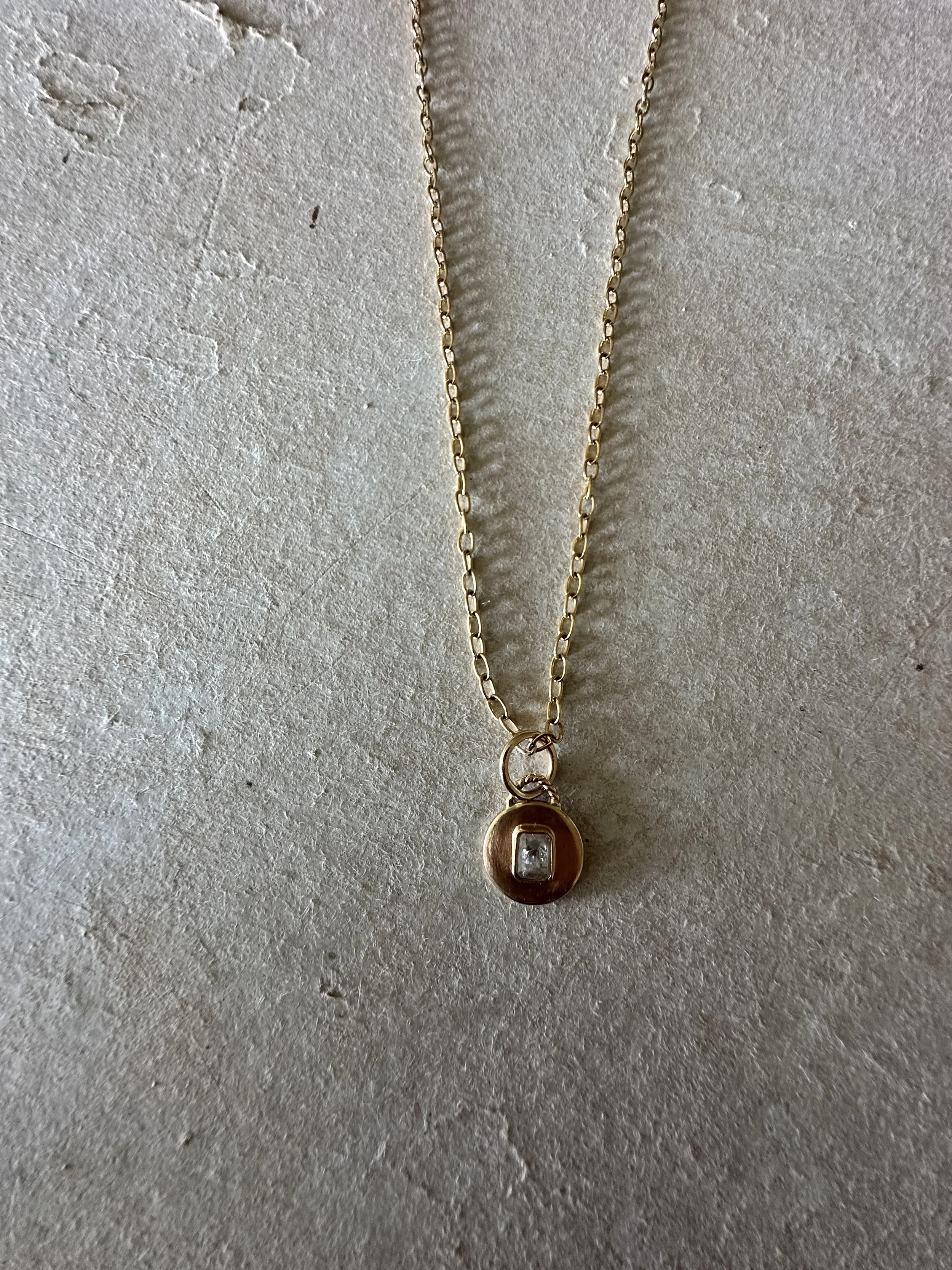 tina negri gold oval link necklace