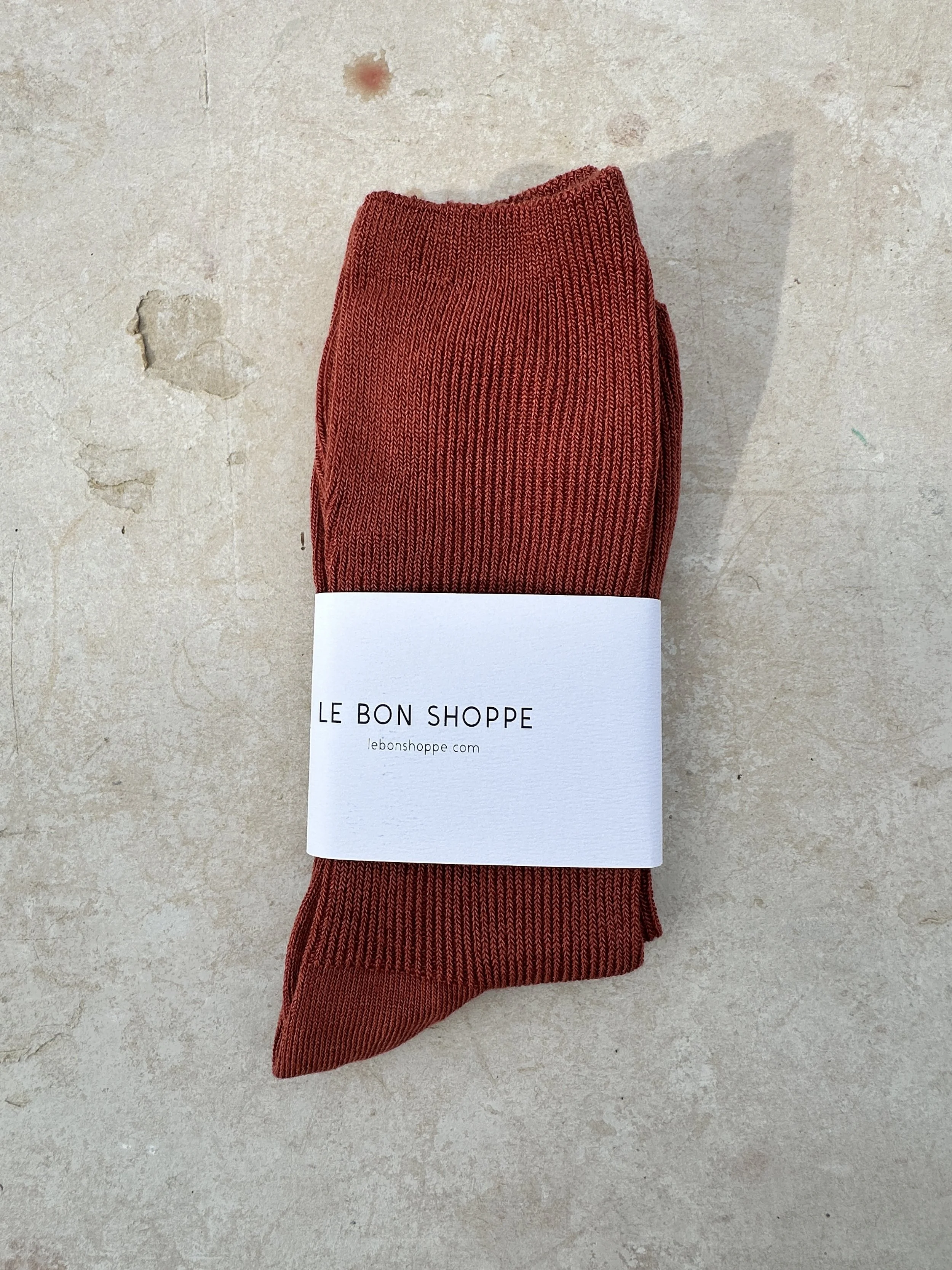 le bon shoppe trouser sock -whiskey