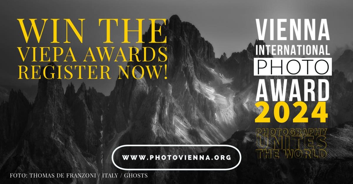 Send Your Photos now! VIEPA Awards 2024.
www.photovienna.org