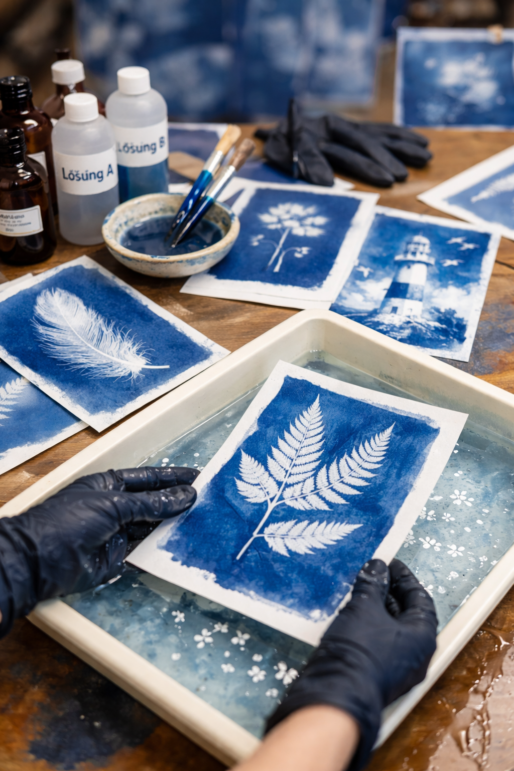Mach mal Blau – Cyanotypie erleben an der LIK Akademie