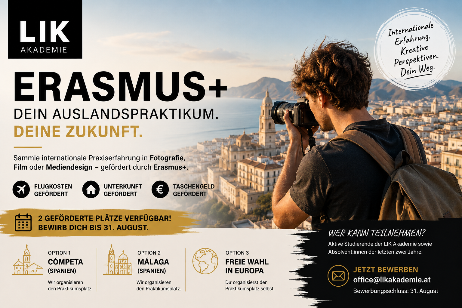 Erasmus+ bei LIK: Internationale Praxiserfahrung in Fotografie, Film und Mediendesign