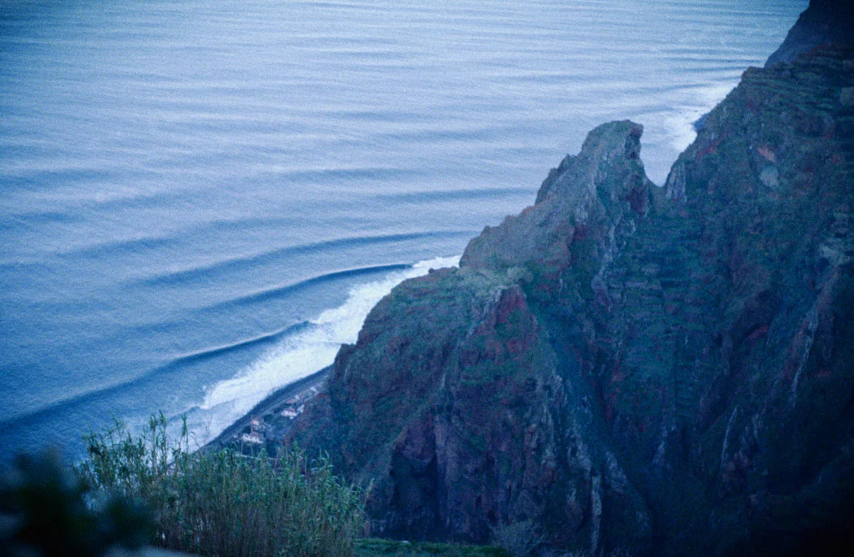 There’s so very little flat land on Madeira that even the sides of the steepest spires are terraced for subsistence farming. I was amazed at the way the terraced land and the terraced ocean resembled each other.