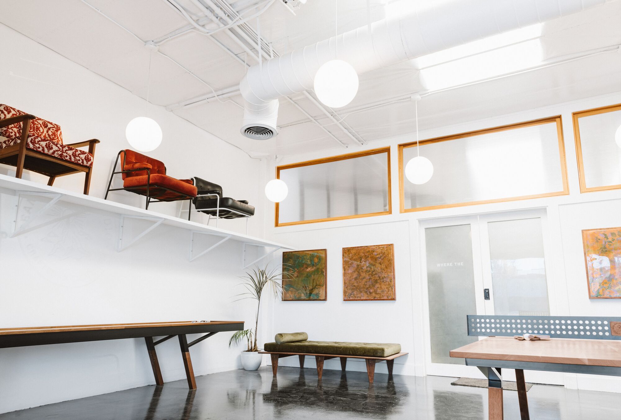 Studio and showroom of Sean Woolsey. Photo by Scott Snyder.