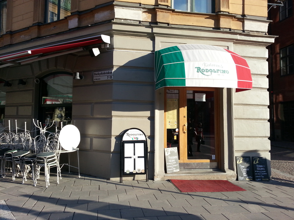  Ristorante Rodolfino, Italian restaurant in Gamla Stan with fantastic food! 