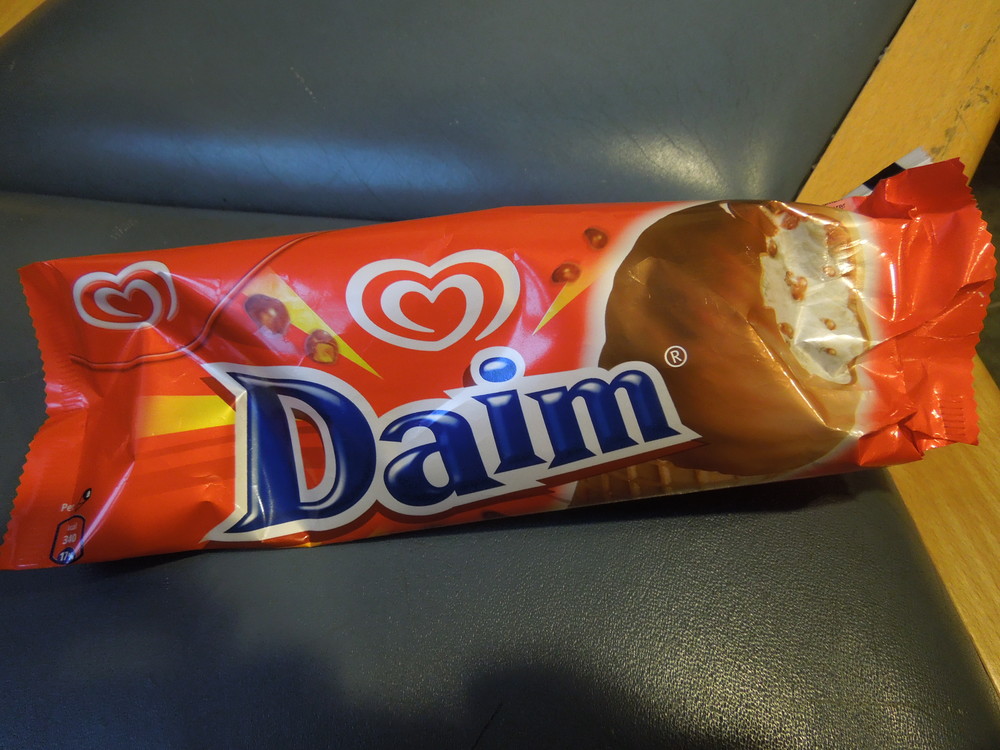  Daim! (pronounced "dime"). My favorite ice cream brand, I'm certifiably addicted to this stuff! 