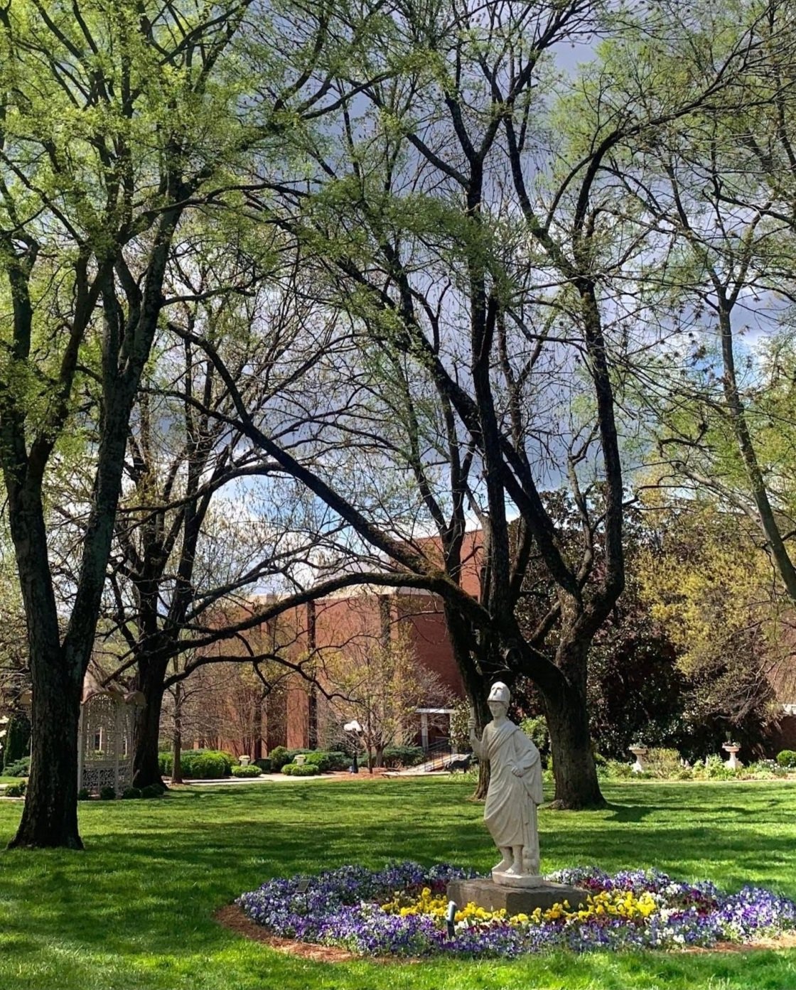 I’ve always been captivated by the old side of campus, especially in the springtime. It's absolutely beautiful and I love seeing people reading and playing their guitars under the trees. I think this spot truly captures the character of Belmont.